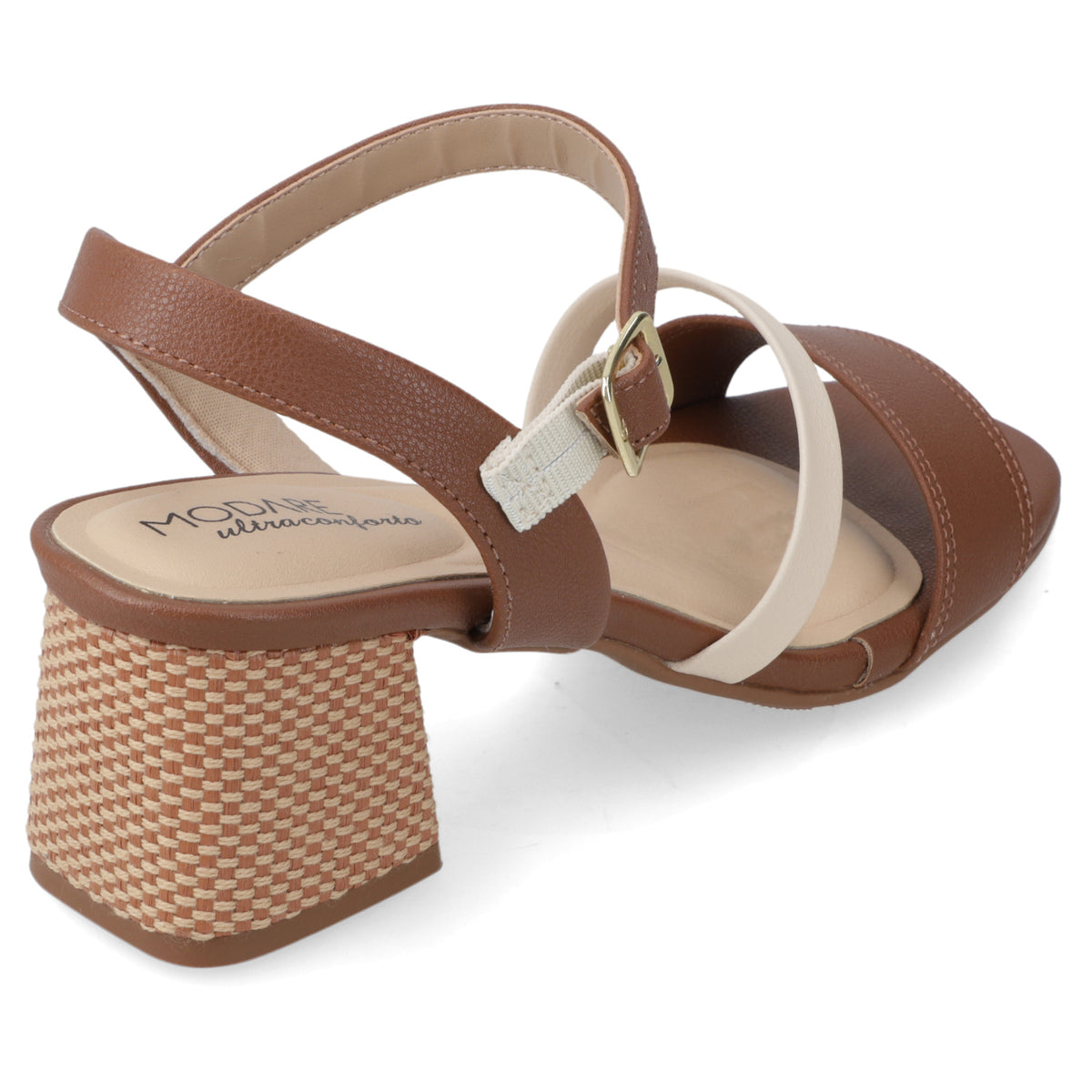 Sandalia Taco Ancho Medio Café Modare Ecocuero 35 / Café