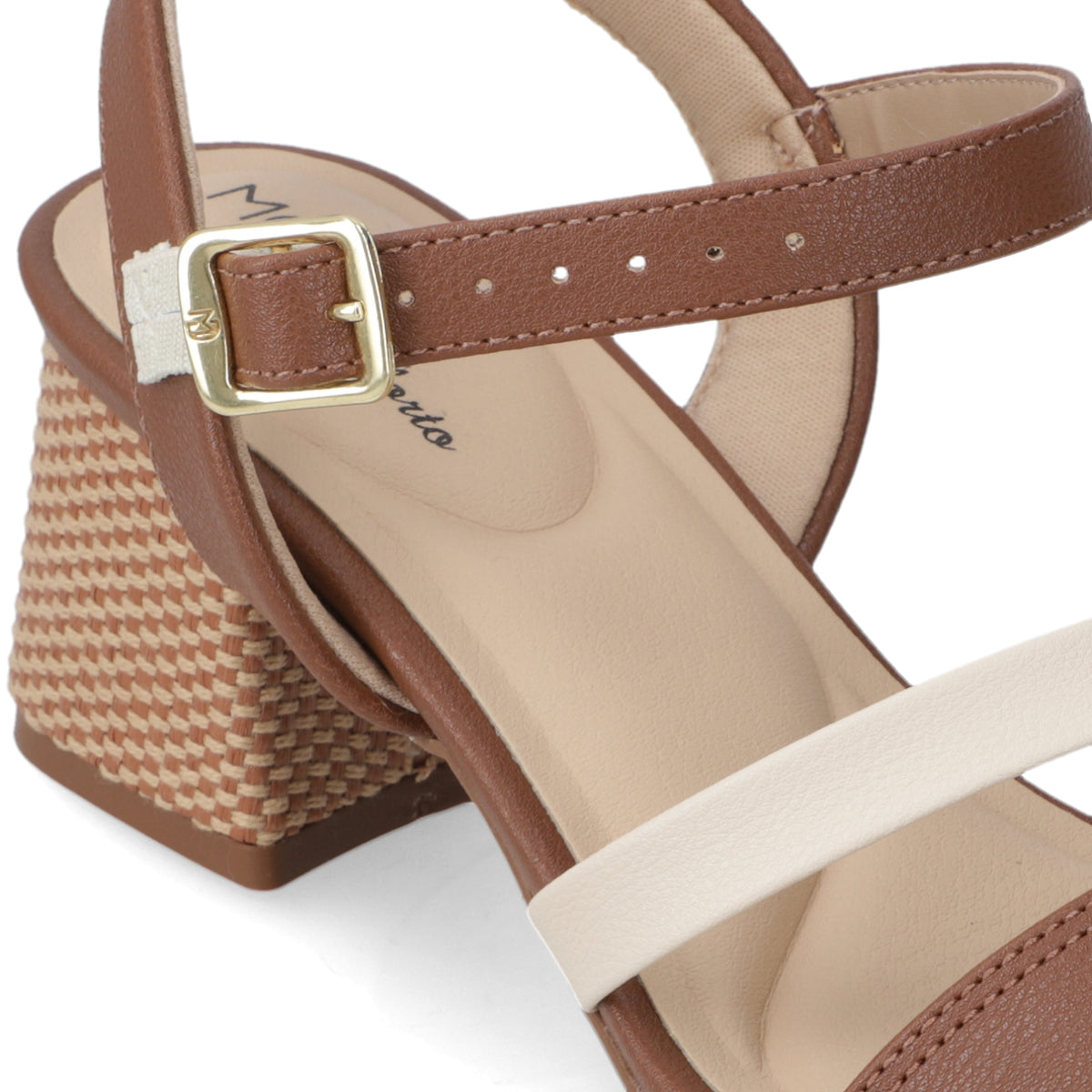 Sandalia Taco Ancho Medio Café Modare Ecocuero 35 / Café