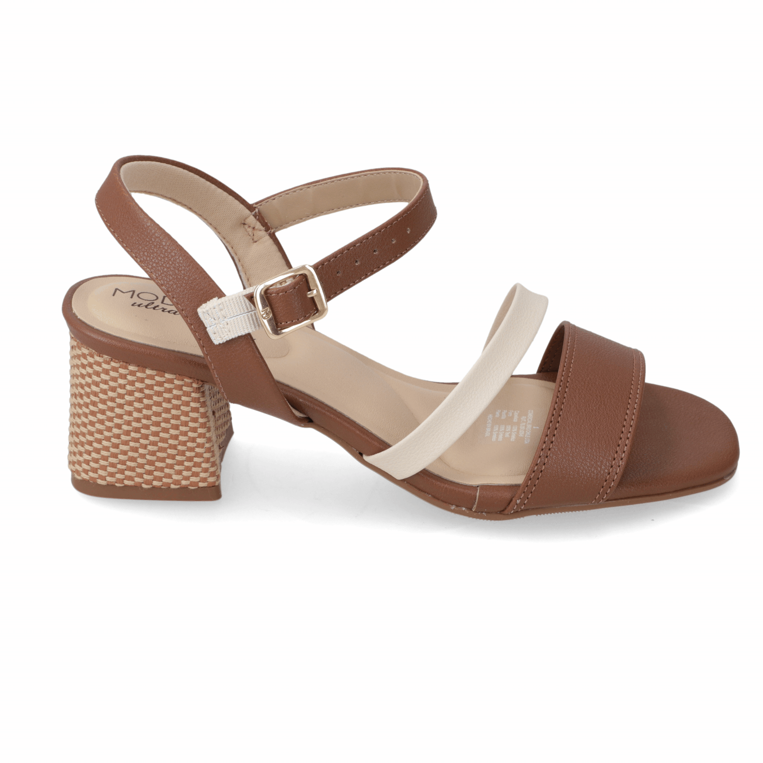 Sandalia Taco Ancho Medio Café Modare Ecocuero 35 / Café