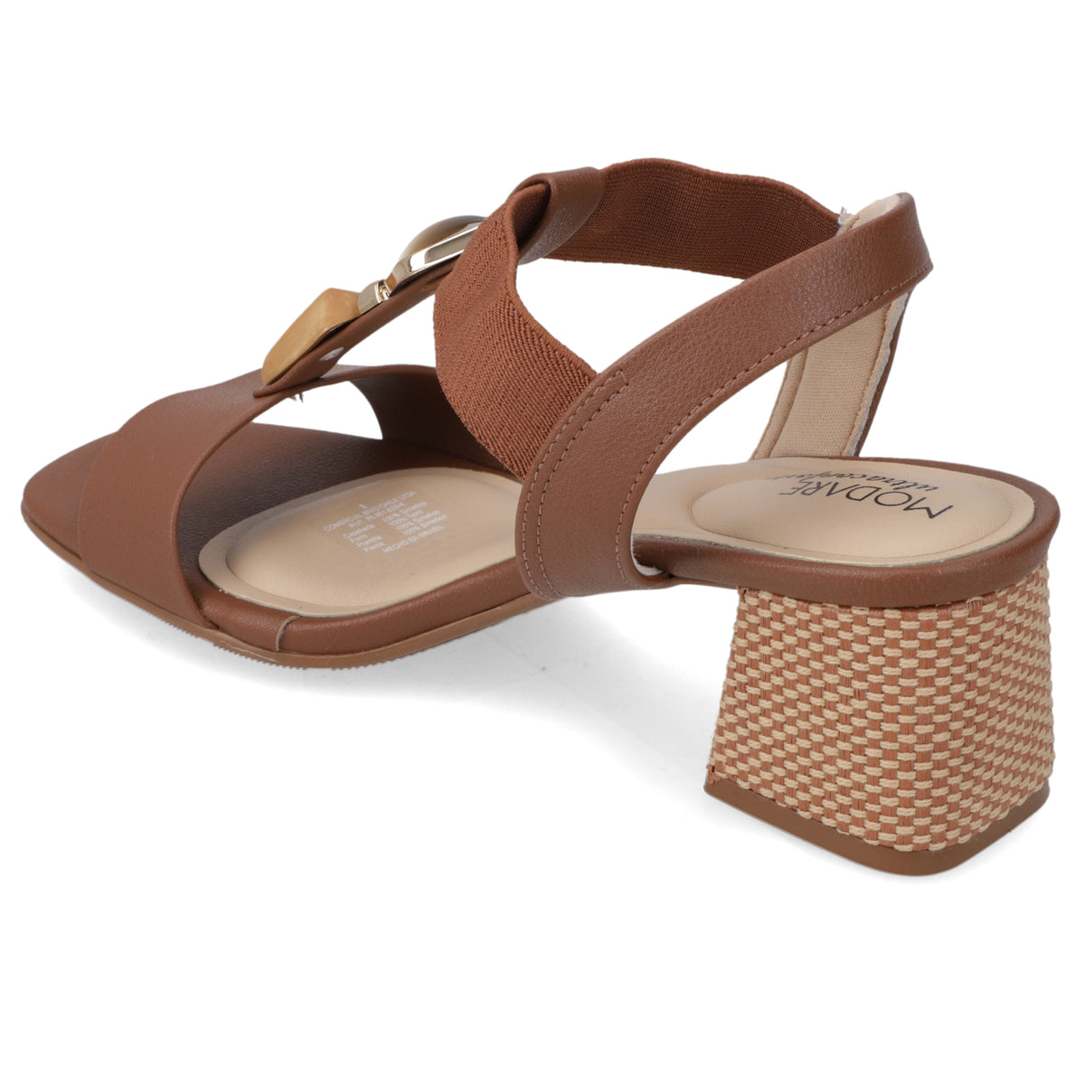 Sandalia Taco Ancho Medio Café Modare Ecocuero 35 / Café