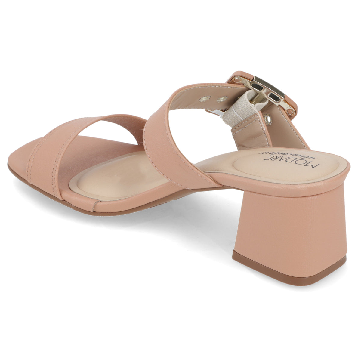 Sandalia Taco Ancho Medio Nude Modare 35 / Nude