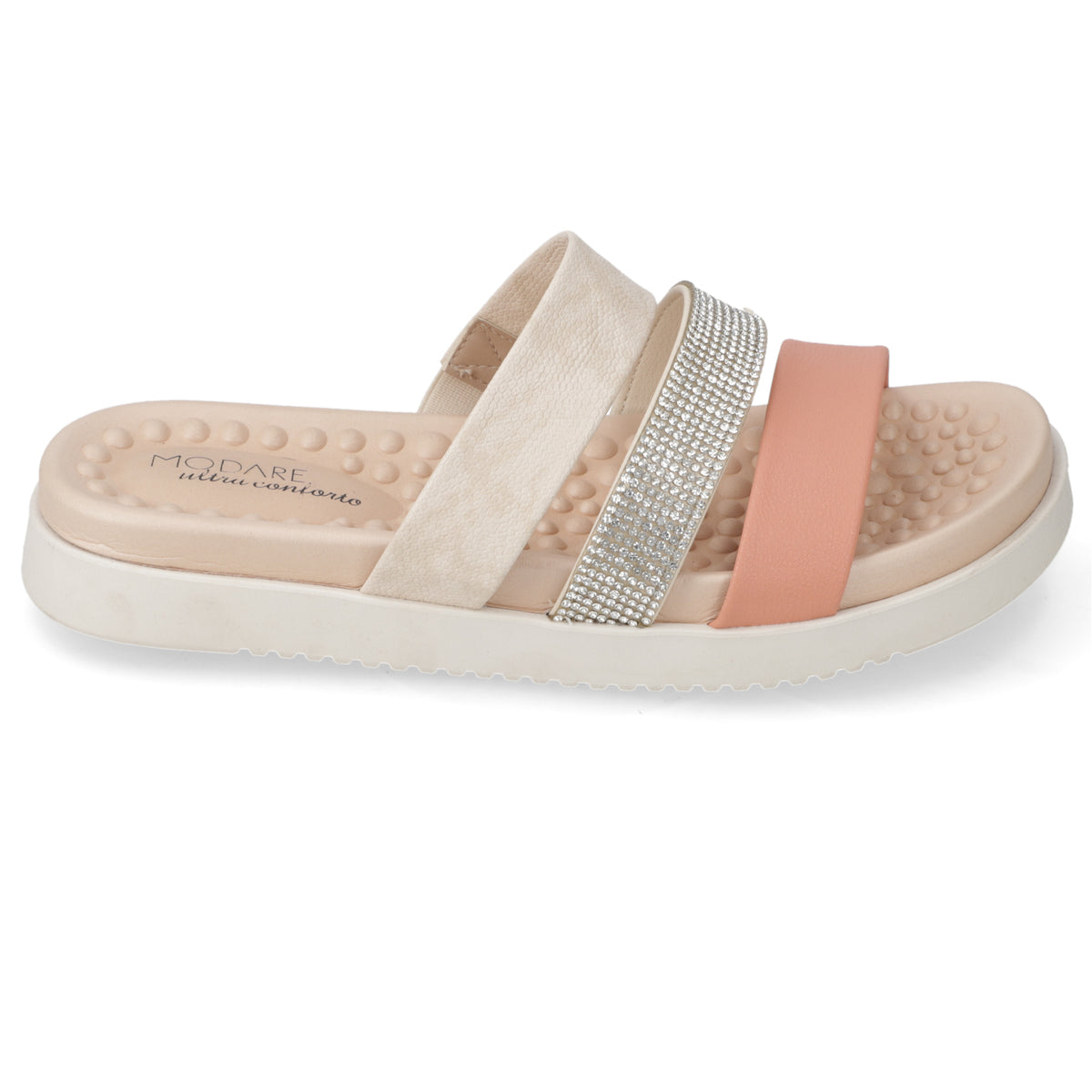 Sandalia Modare Glitter Nude