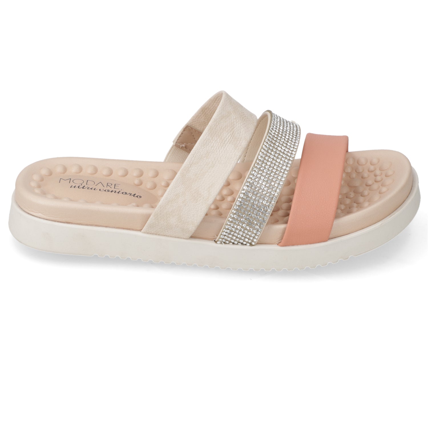 Sandalia Modare Glitter Nude