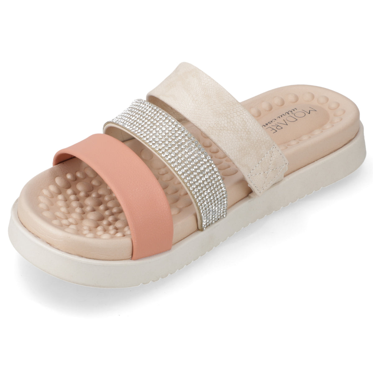 Sandalia Modare Glitter Nude