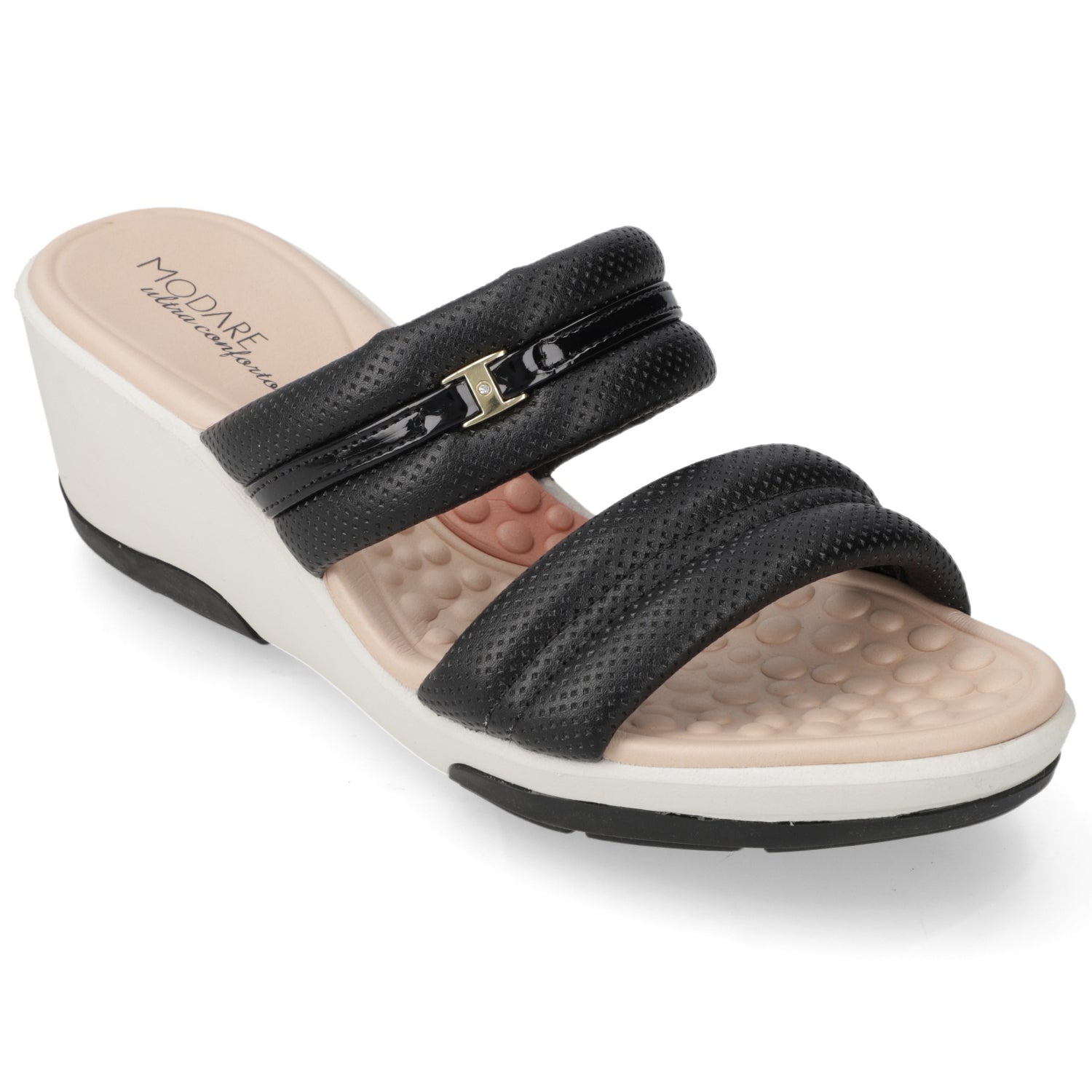 Sandalia Modare Croco Negro