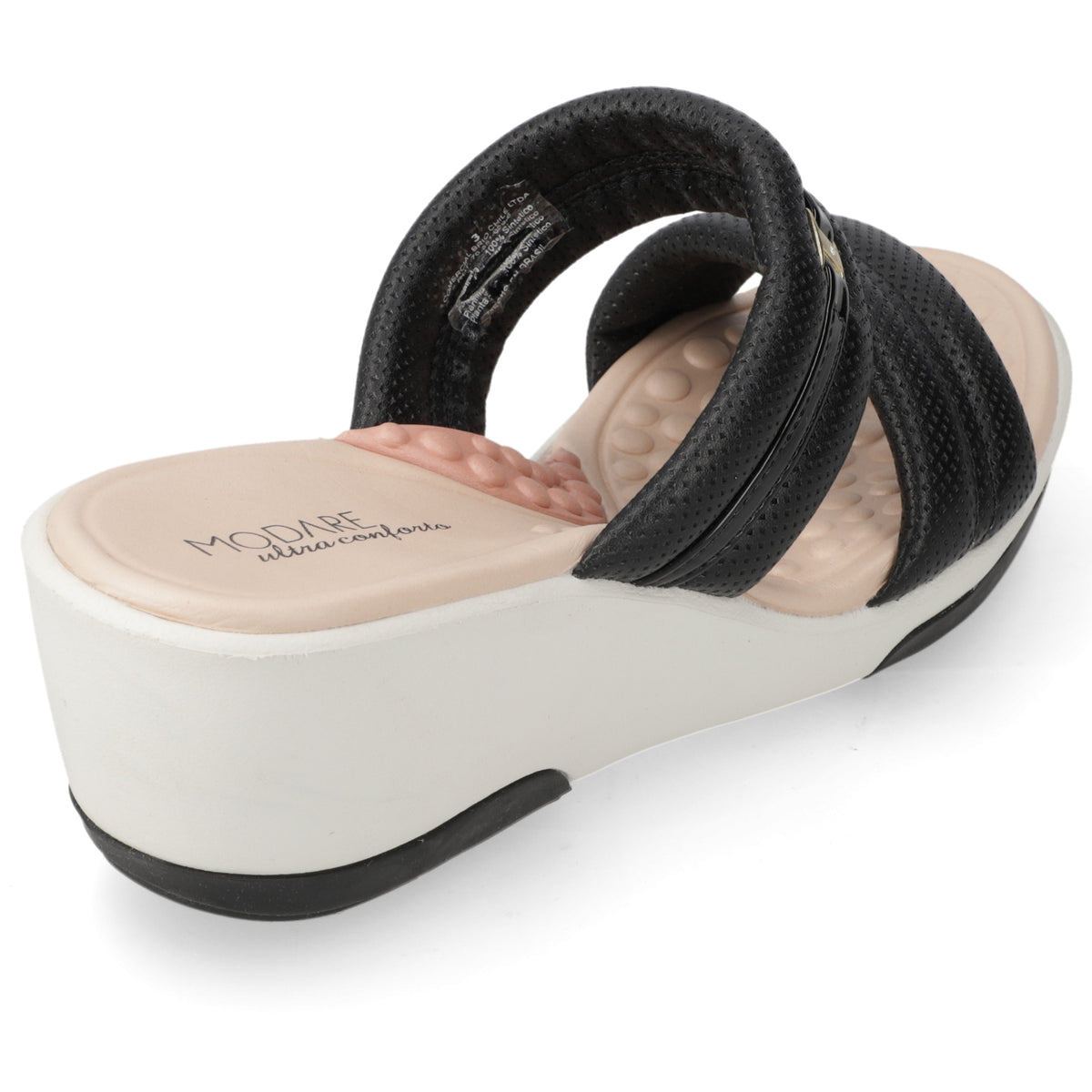 Sandalia Modare Croco Negro