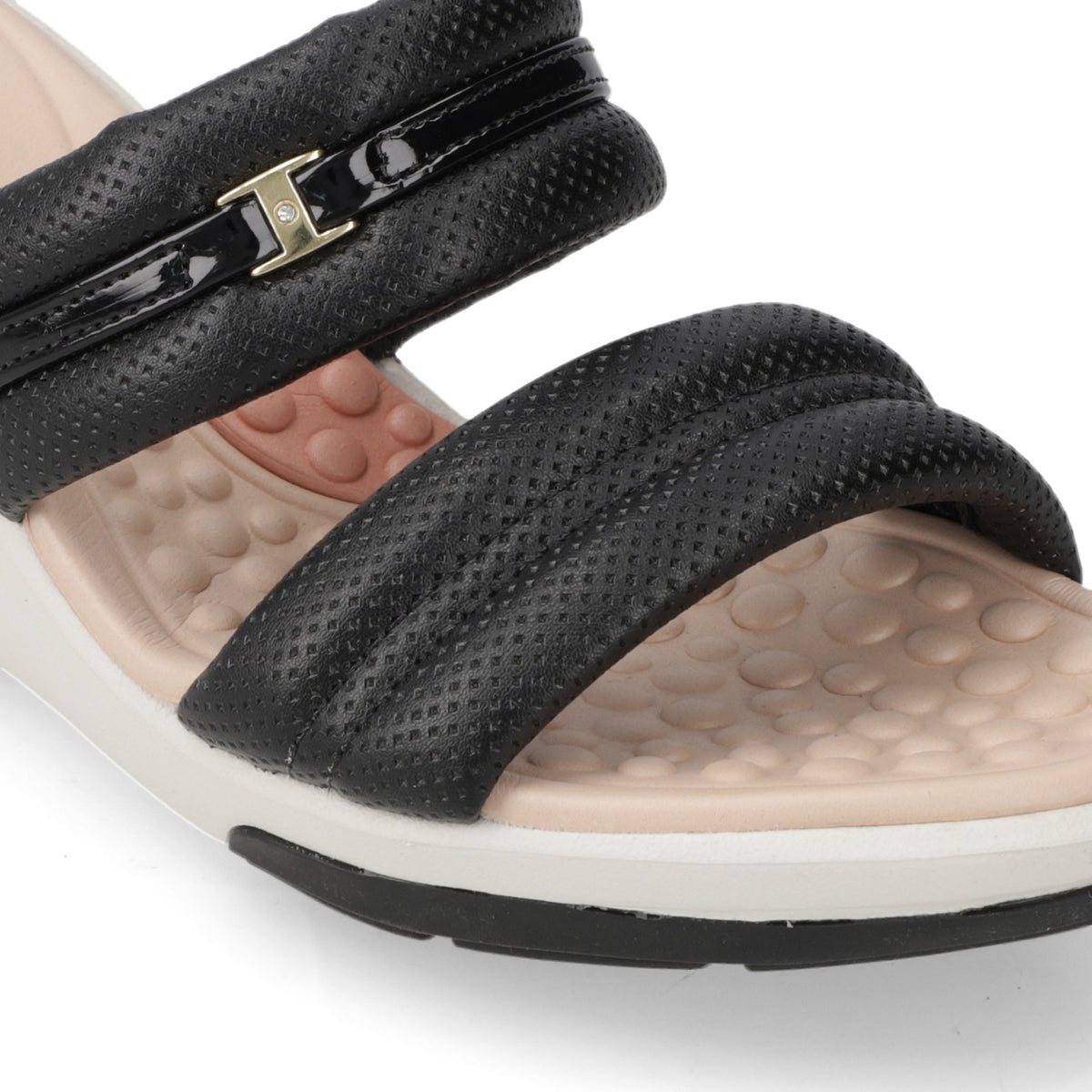 Sandalia Modare Croco Negro