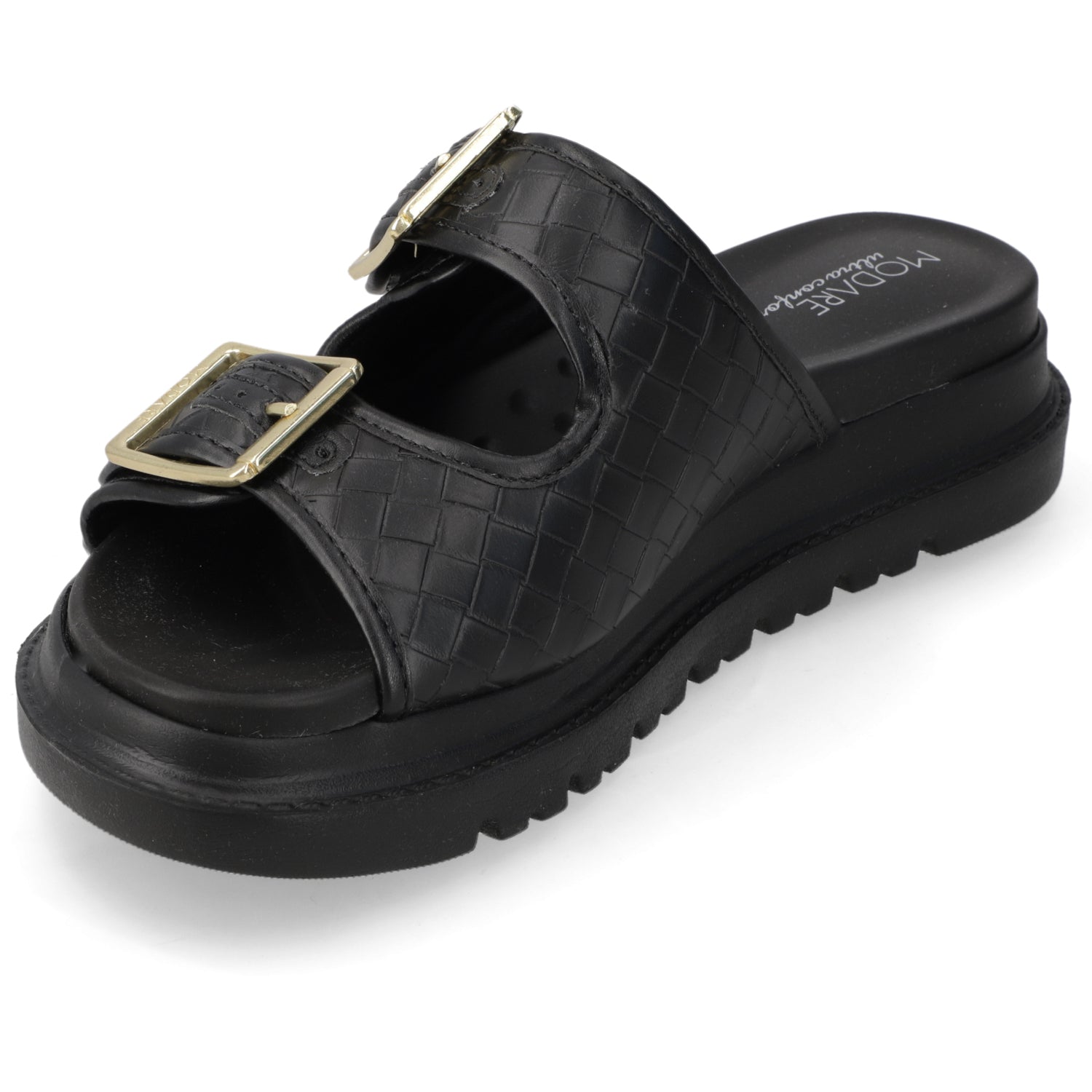 Sandalia Plataforma Negro Modare Ecocuero 35 / Negro