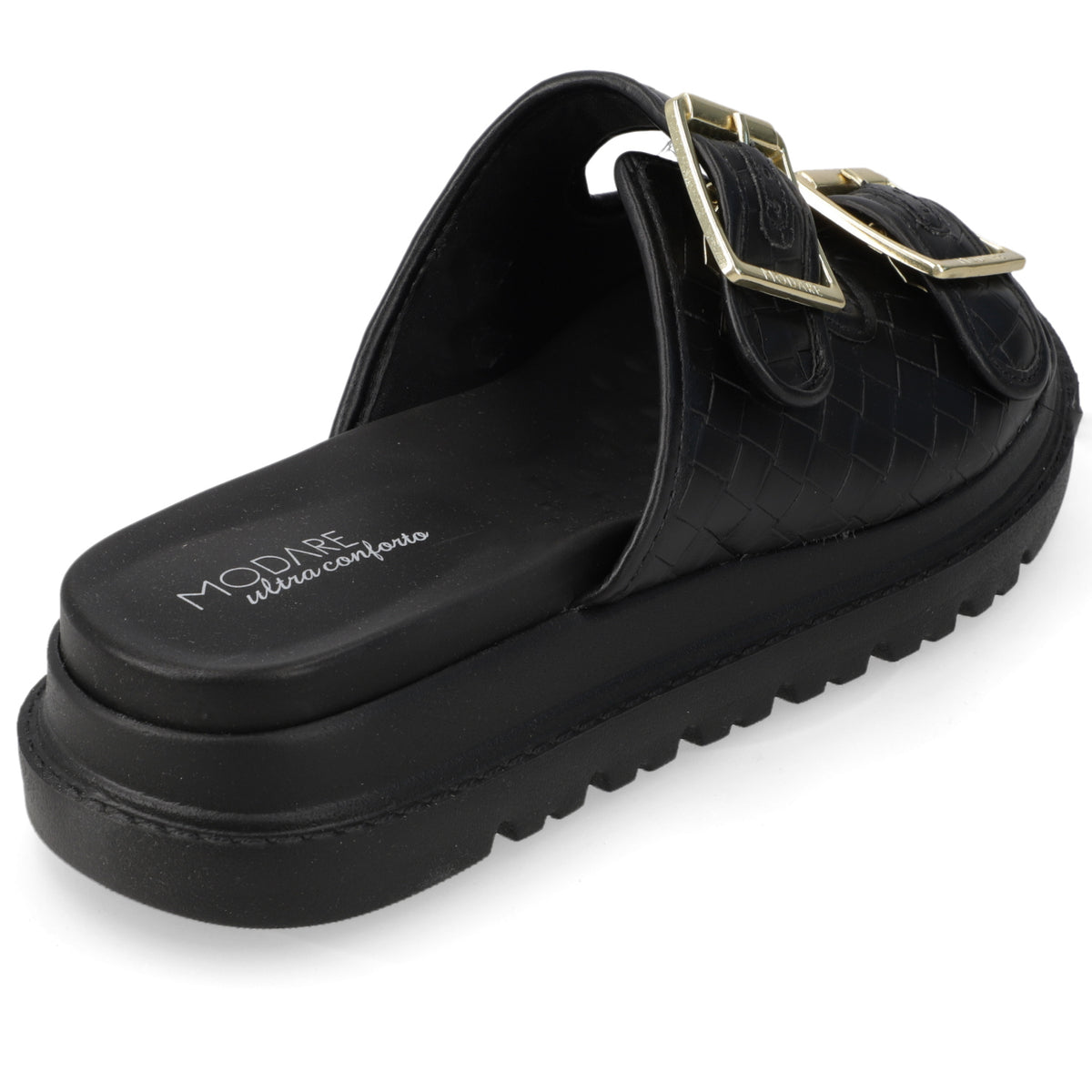 Sandalia Plataforma Negro Modare Ecocuero 35 / Negro