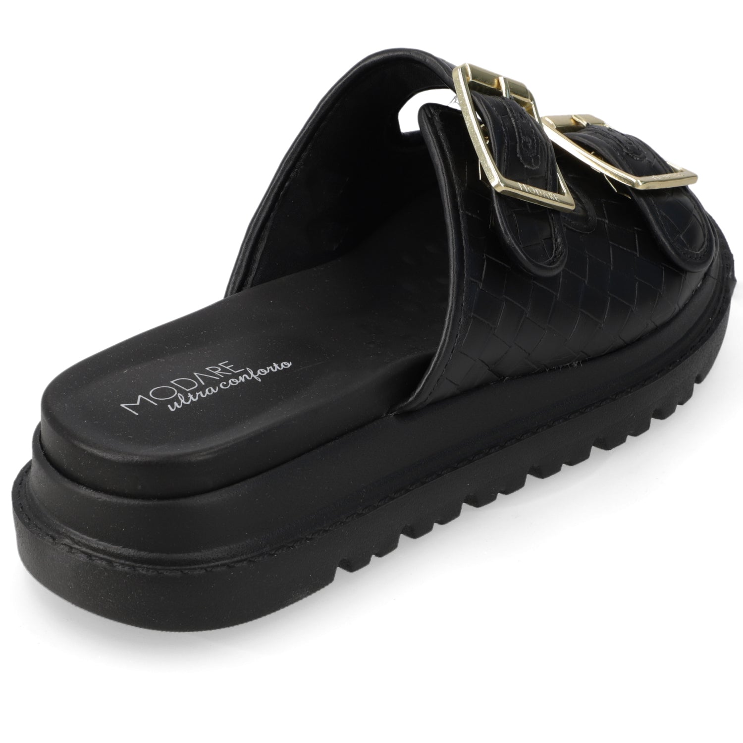 Sandalia Plataforma Negro Modare Ecocuero 35 / Negro