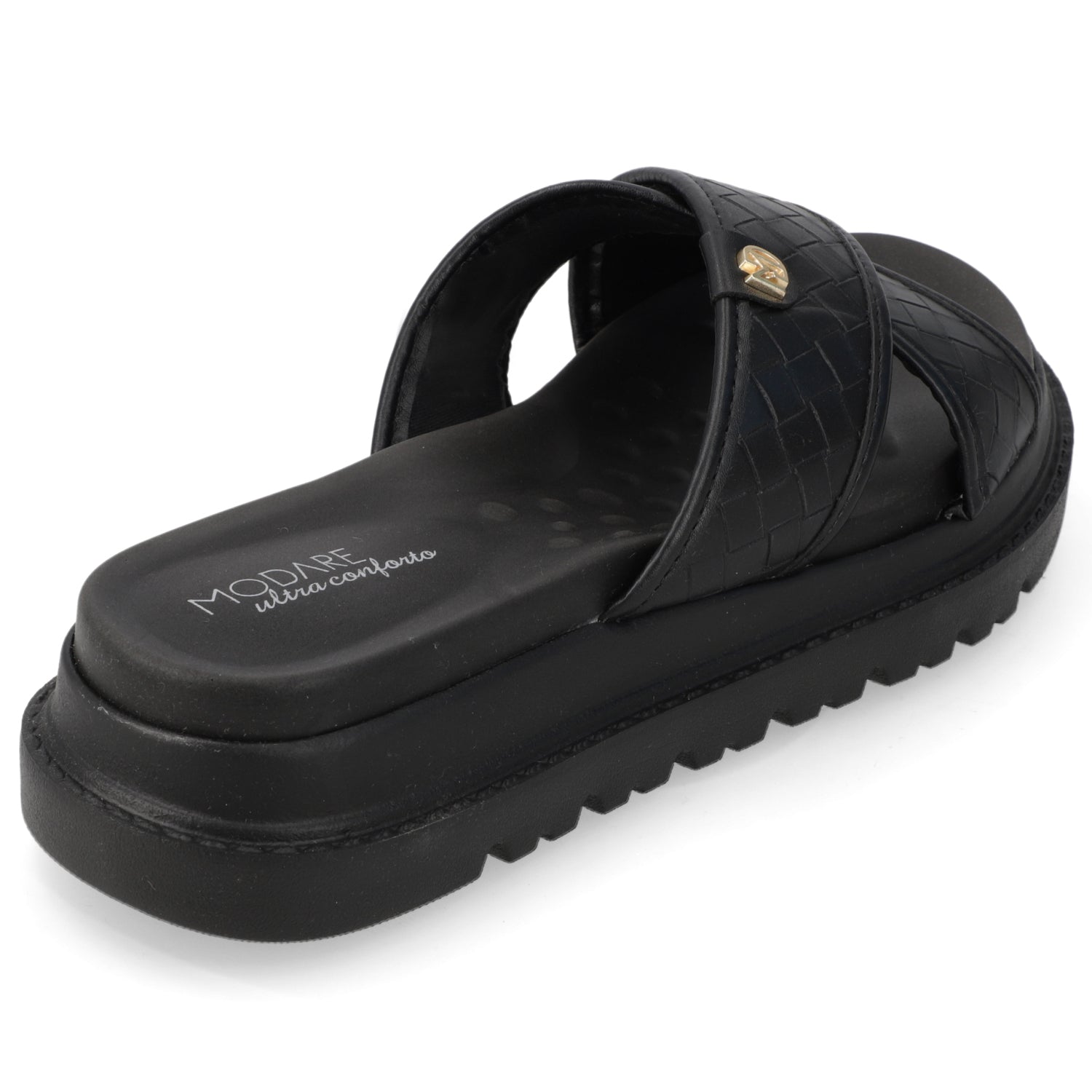 Sandalia Plataforma Negro Modare Ecocuero 35 / Negro