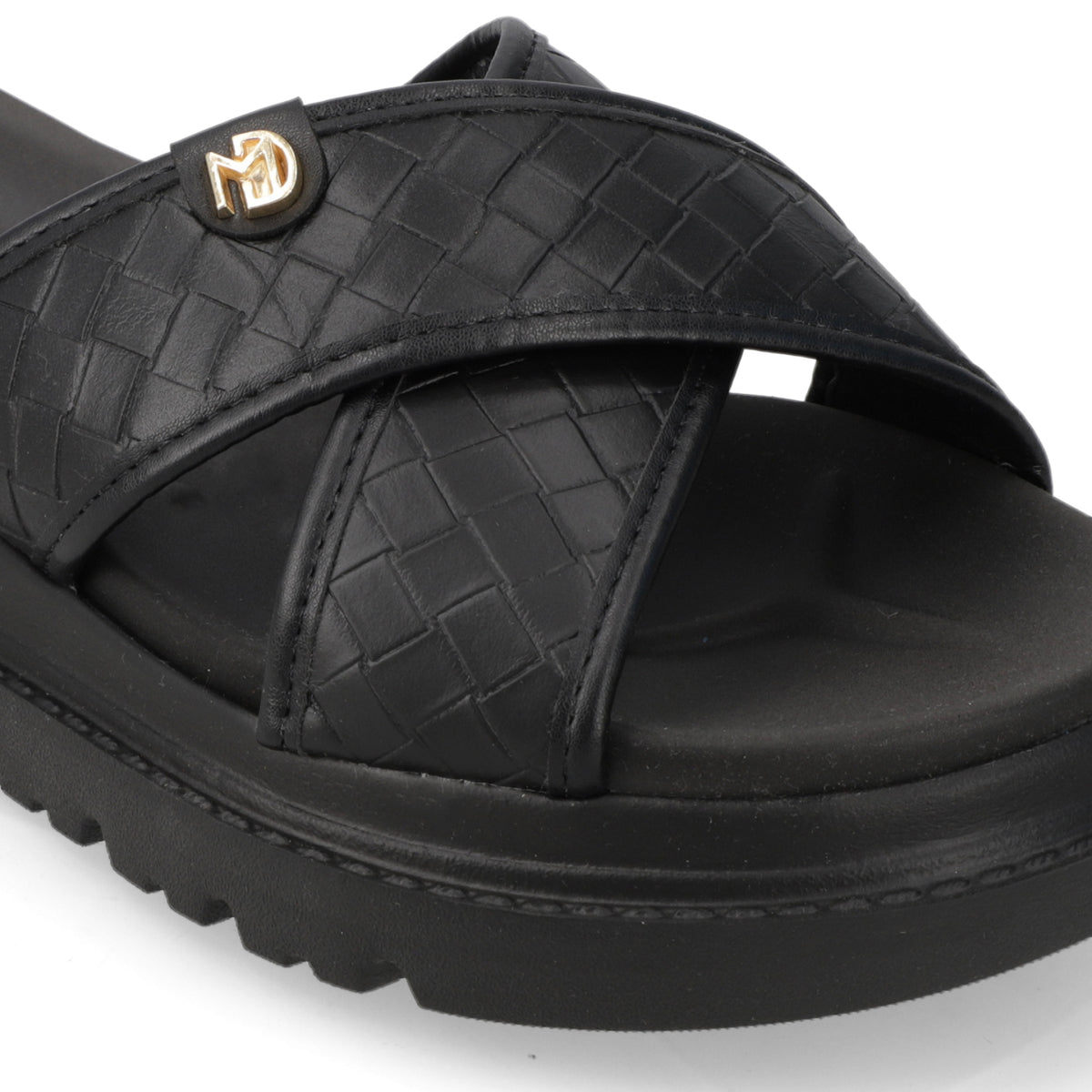 Sandalia Plataforma Negro Modare Ecocuero 35 / Negro