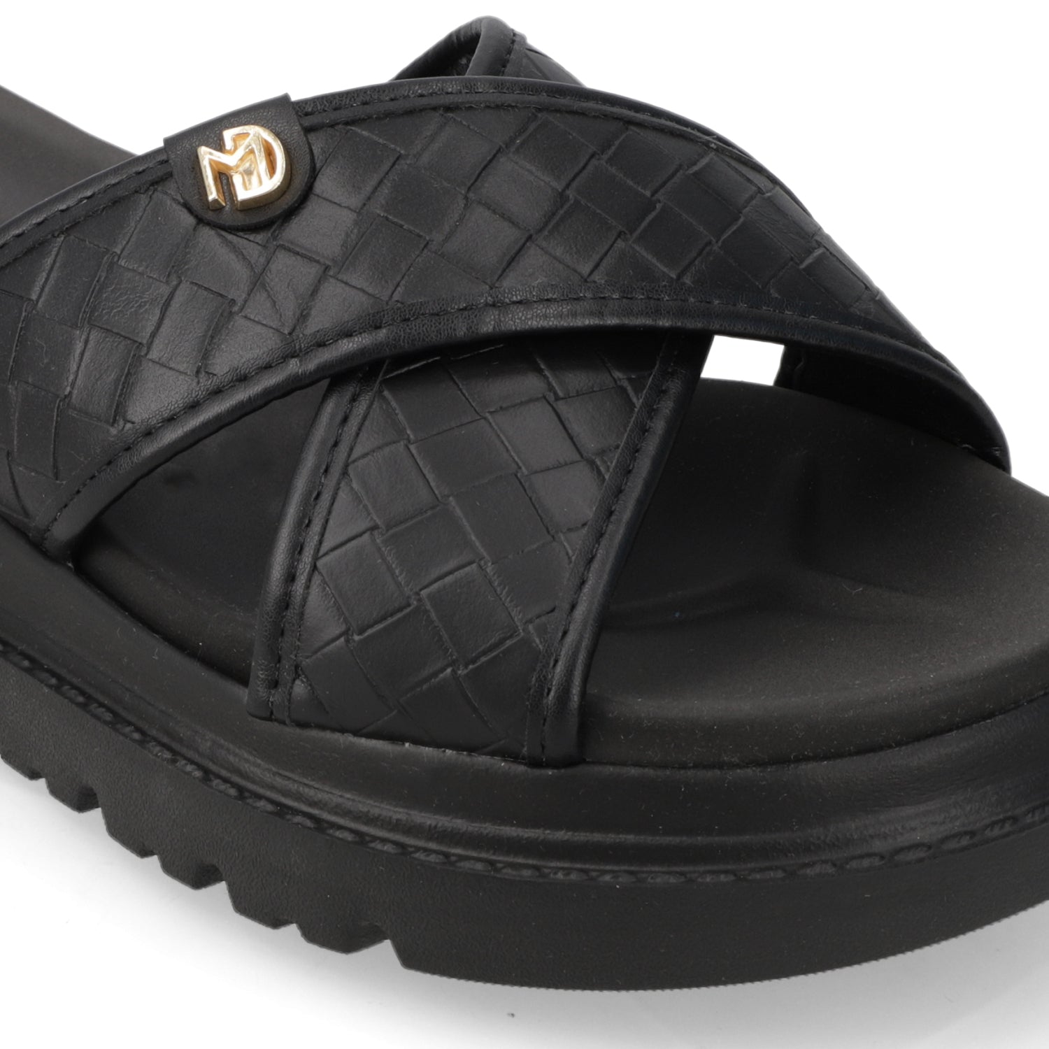 Sandalia Plataforma Negro Modare Ecocuero 35 / Negro