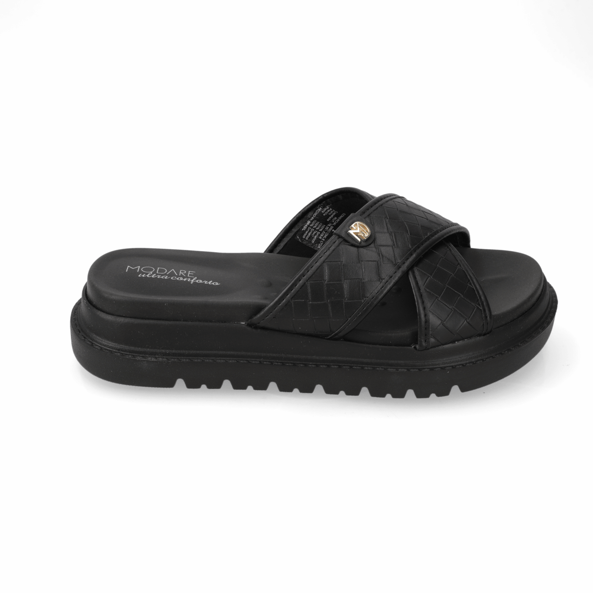 Sandalia Plataforma Negro Modare Ecocuero 35 / Negro