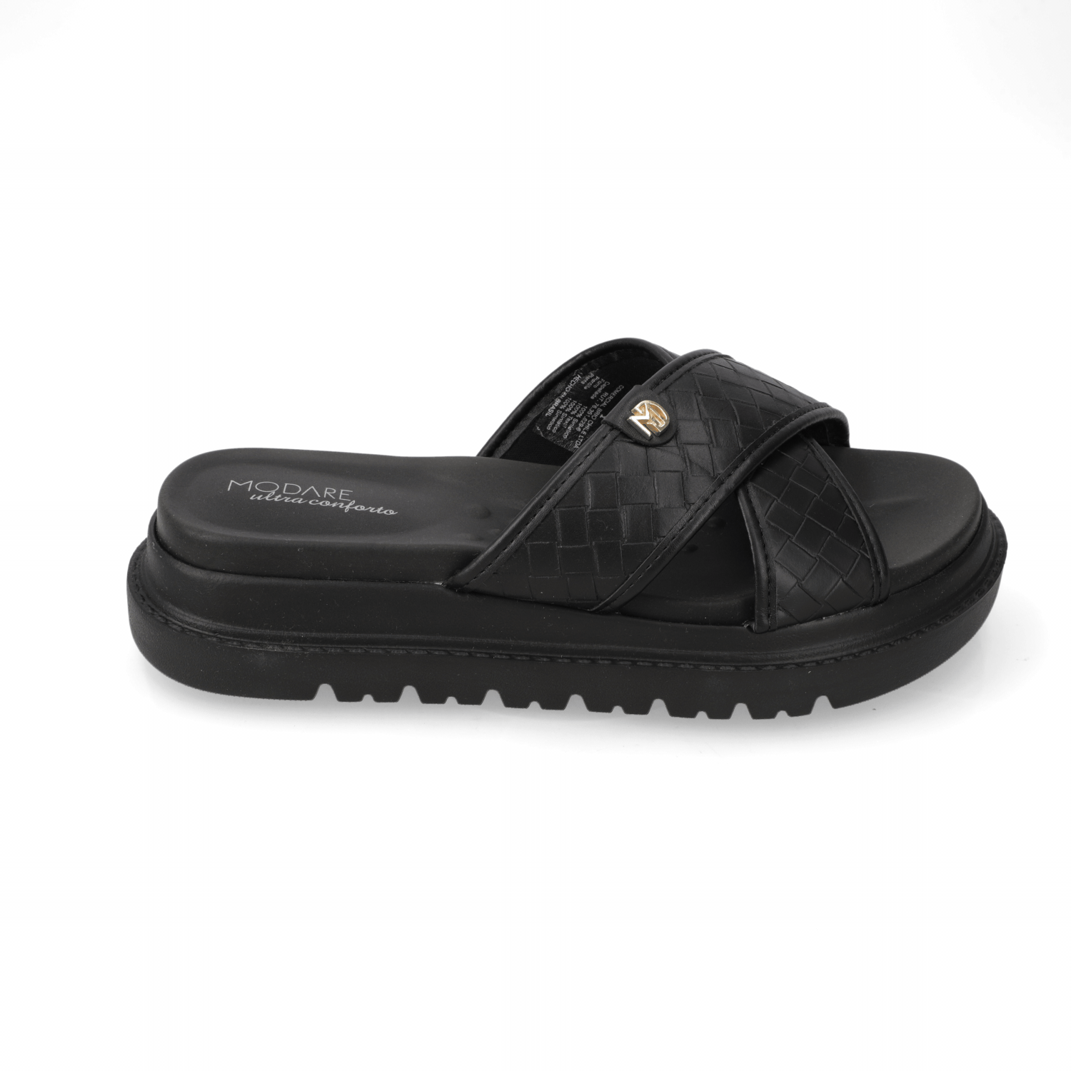 Sandalia Plataforma Negro Modare Ecocuero 35 / Negro