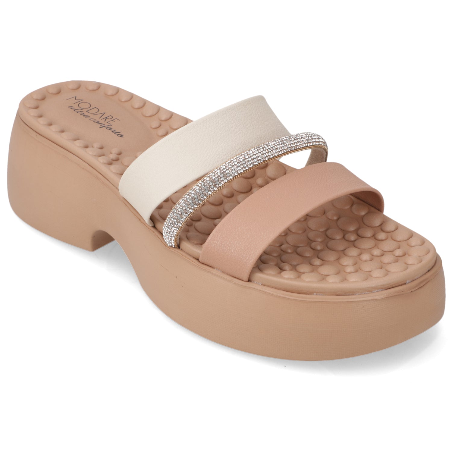 Sandalia Plataforma Nude Modare Ecocuero 35 / Nude