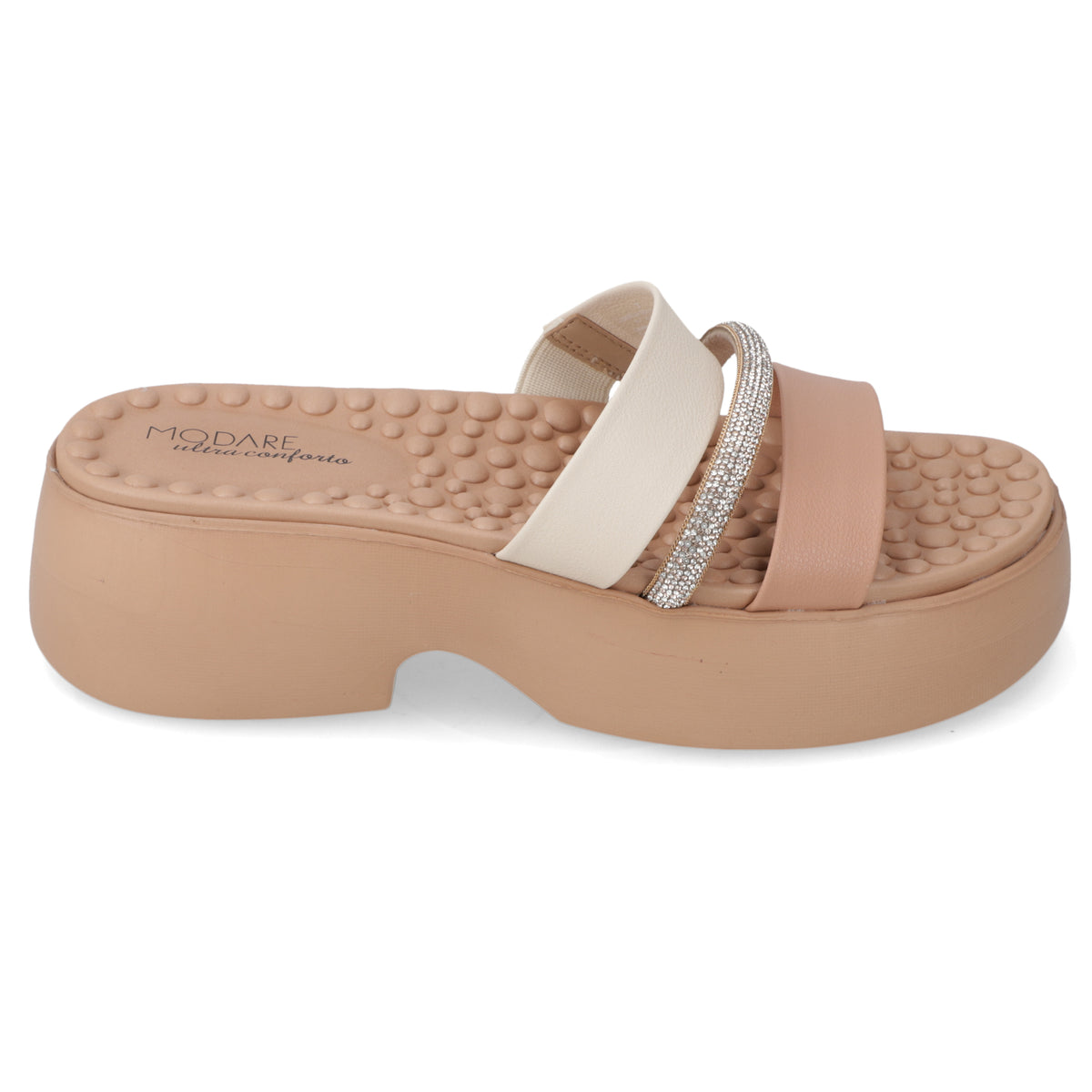 Sandalia Plataforma Nude Modare Ecocuero 35 / Nude