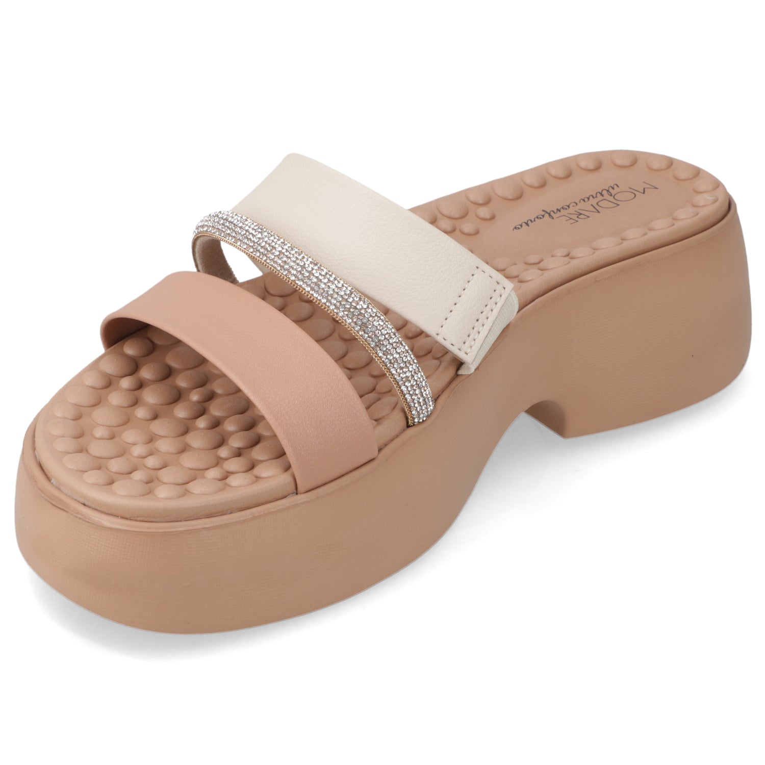 Sandalia Plataforma Nude Modare Ecocuero 35 / Nude