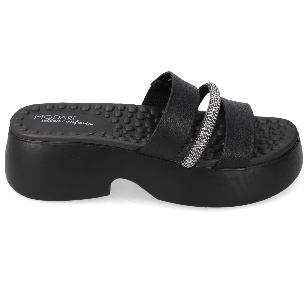 Sandalia Plataforma Negro Modare Ecocuero 35 / Negro
