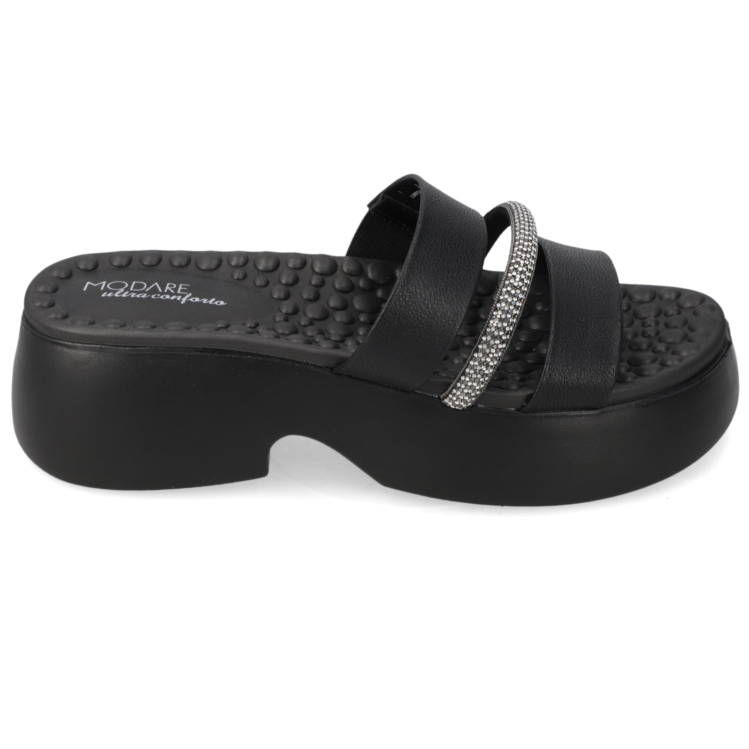Sandalia Plataforma Negro Modare Ecocuero 35 / Negro