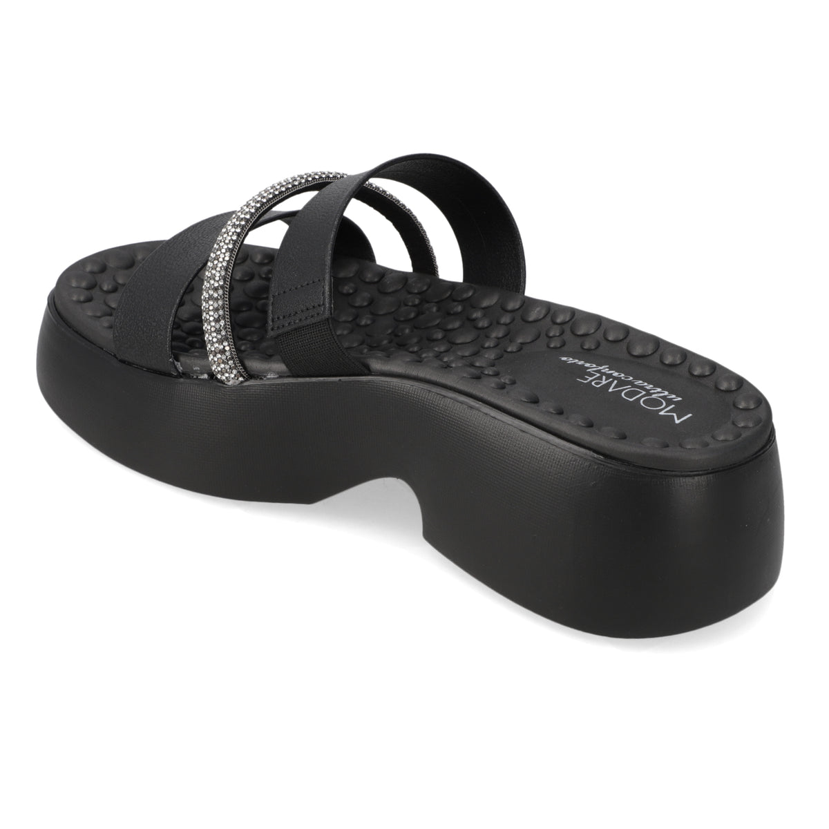 Sandalia Plataforma Negro Modare Ecocuero 35 / Negro