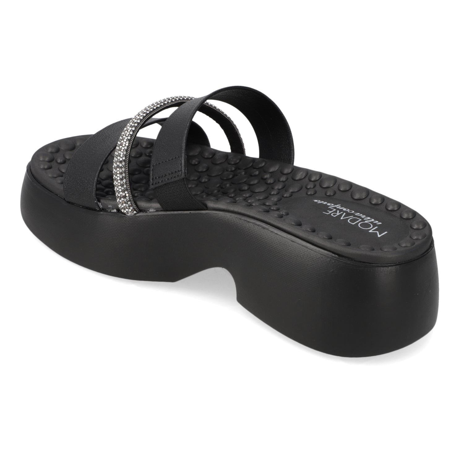 Sandalia Plataforma Negro Modare Ecocuero 35 / Negro