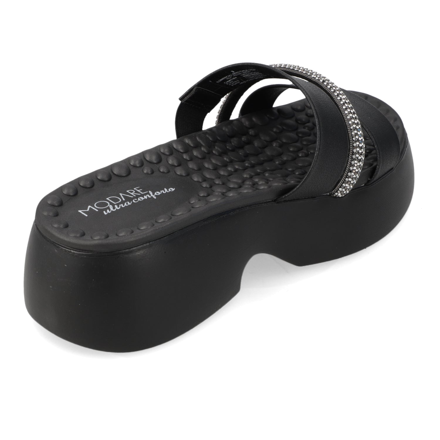 Sandalia Plataforma Negro Modare Ecocuero 35 / Negro