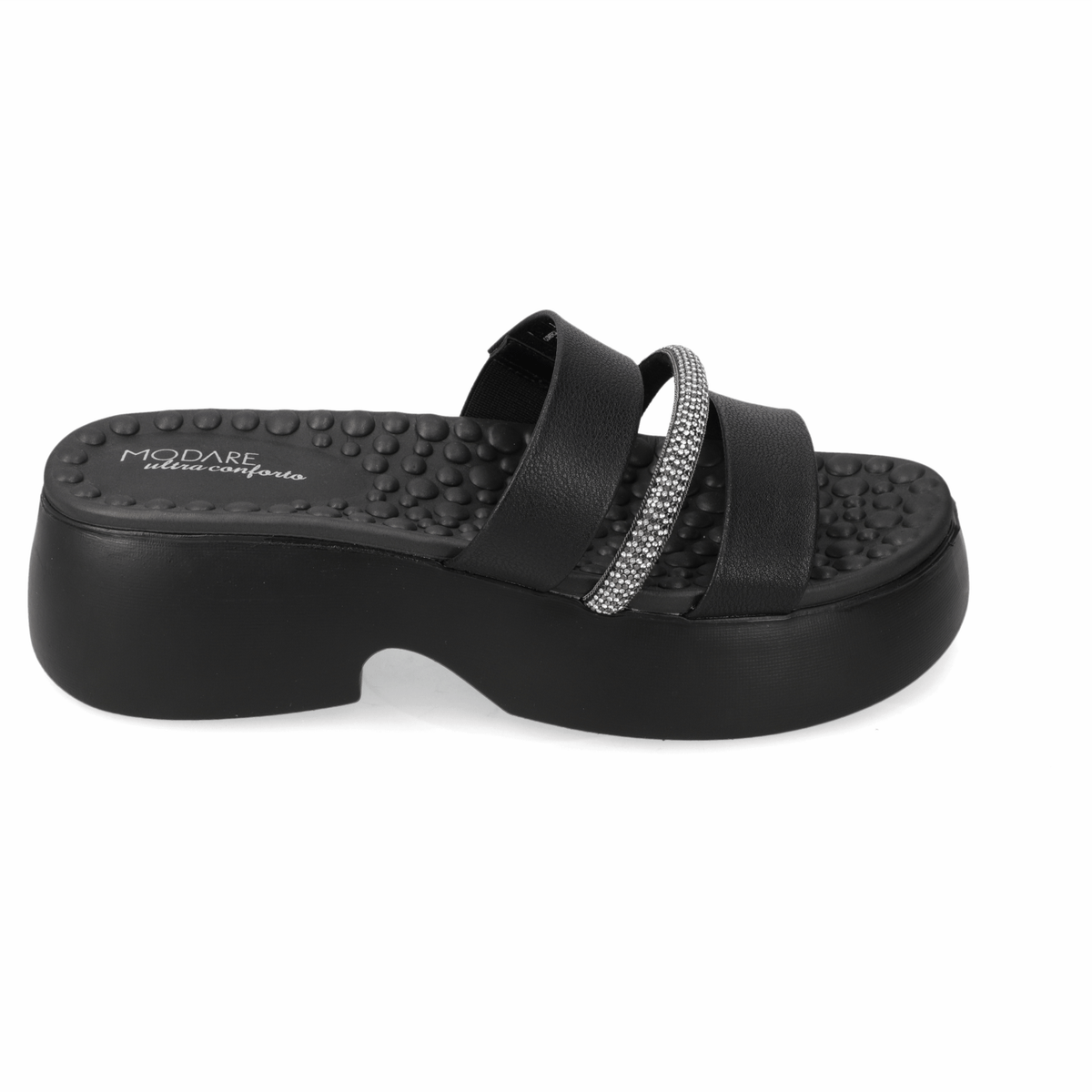Sandalia Plataforma Negro Modare Ecocuero 35 / Negro