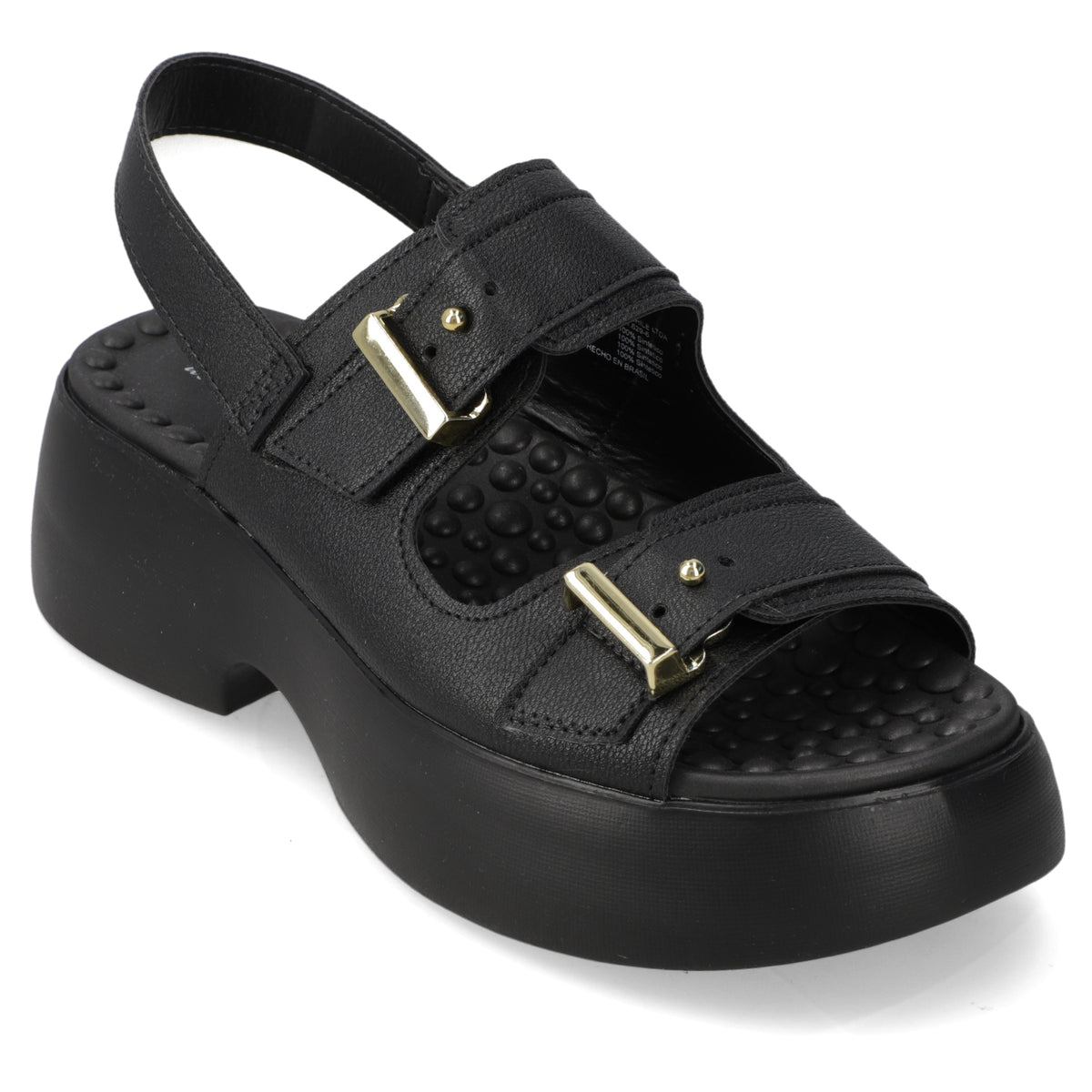 Sandalia Plataforma Negro Modare Ecocuero 35 / Negro