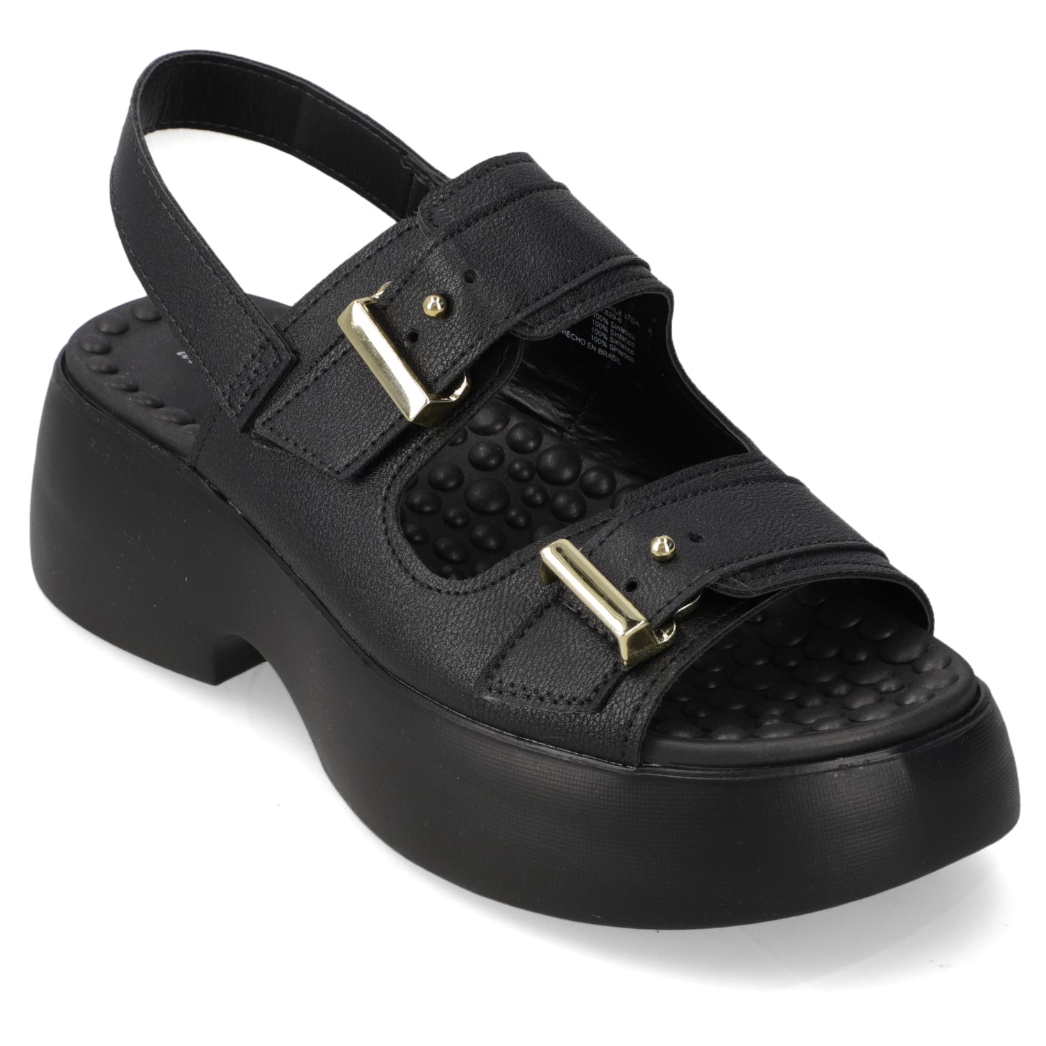 Sandalia Plataforma Negro Modare Ecocuero 35 / Negro