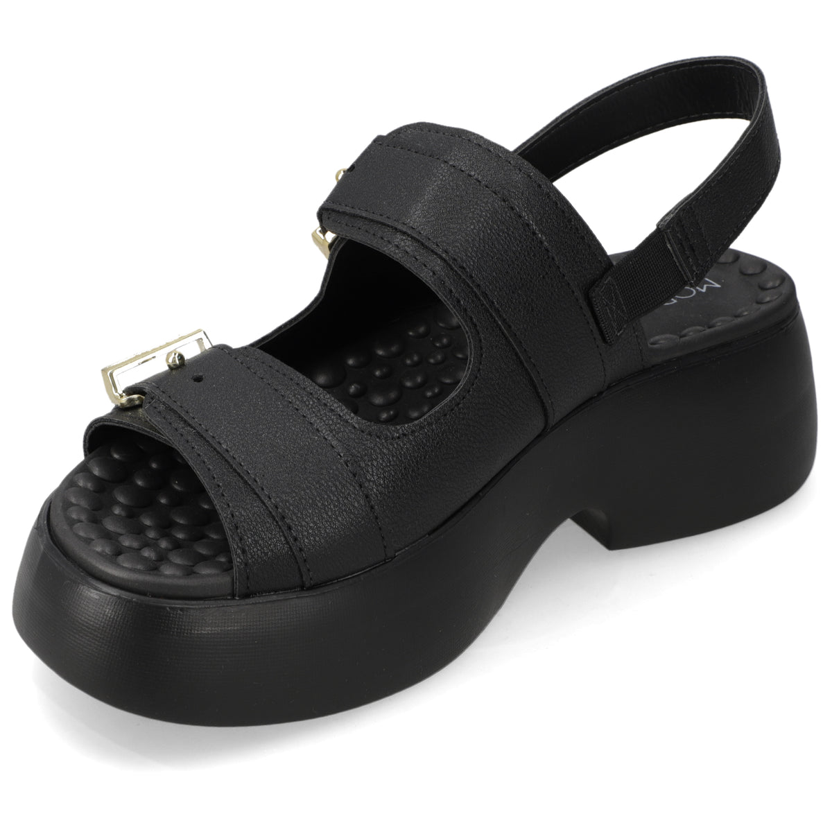 Sandalia Plataforma Negro Modare Ecocuero 35 / Negro