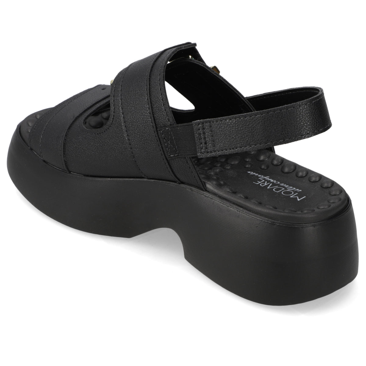 Sandalia Plataforma Negro Modare Ecocuero 35 / Negro
