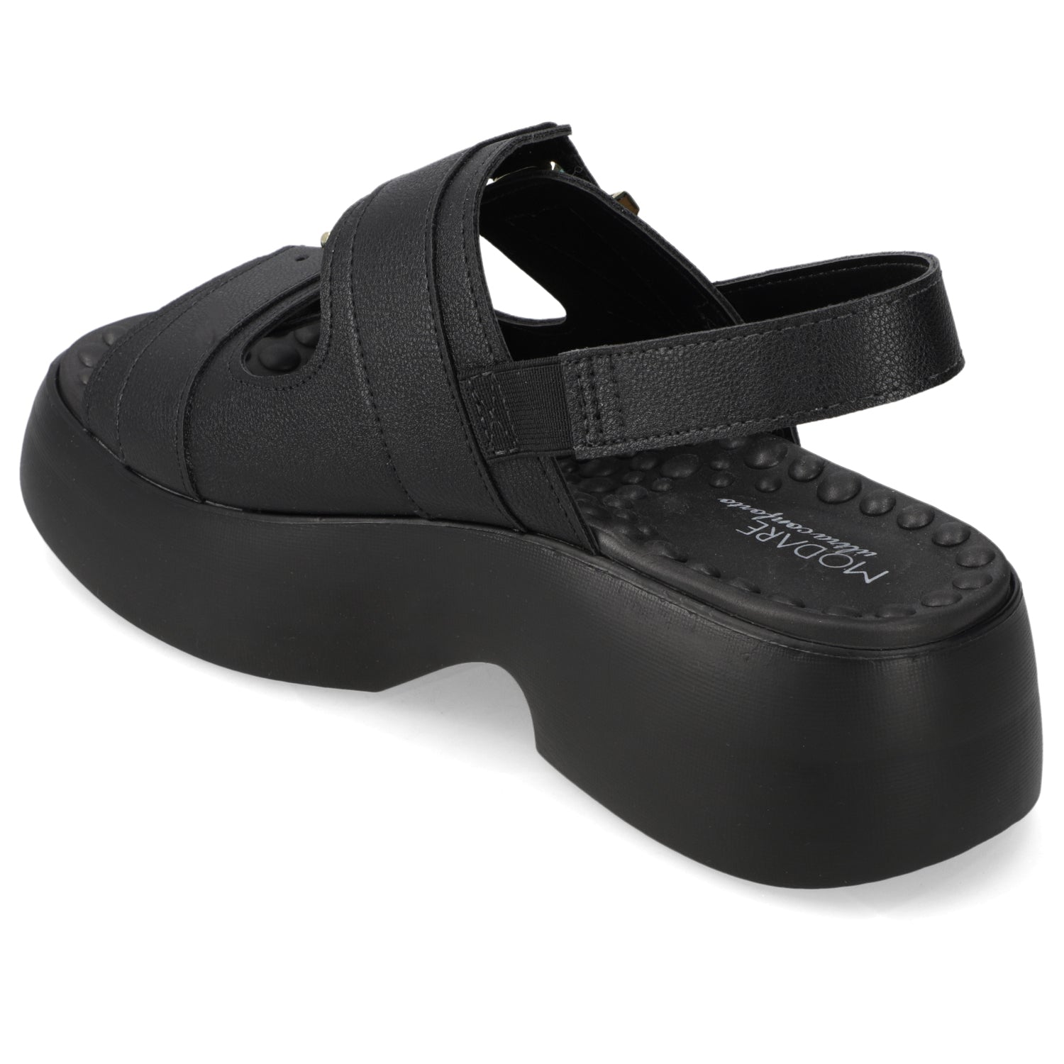 Sandalia Plataforma Negro Modare Ecocuero 35 / Negro