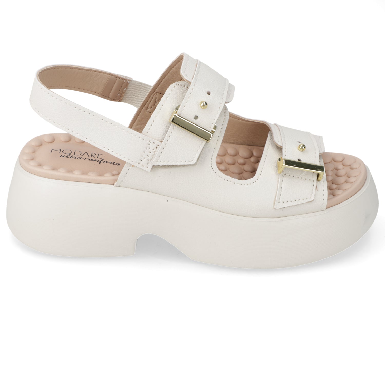 Sandalia Plataforma Blanco OFF Modare Ecocuero 35 / Blanco OFF