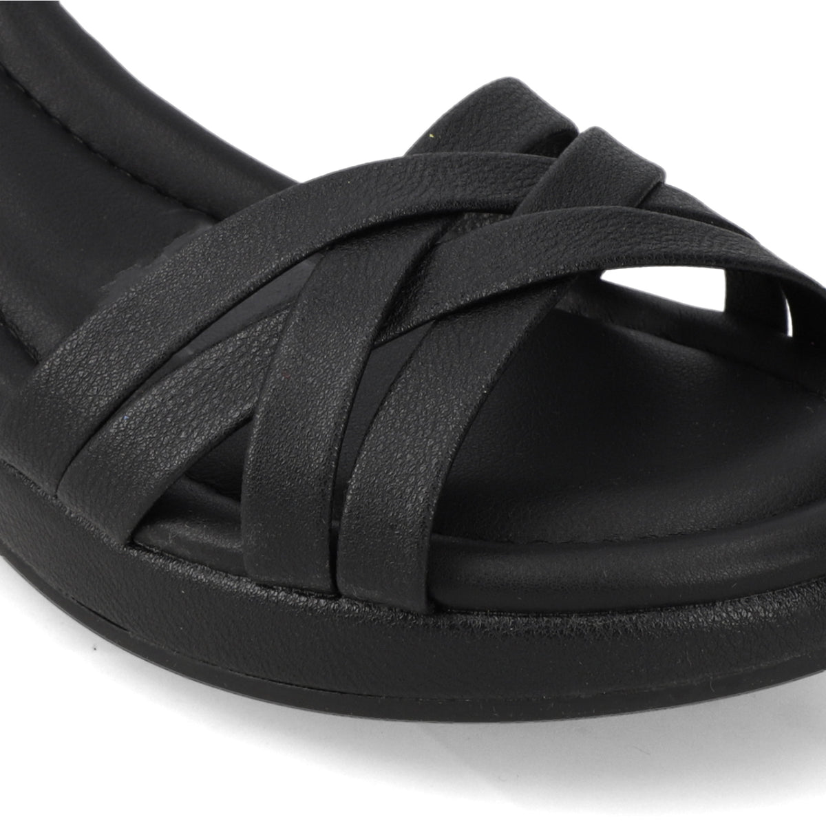 Sandalia Taco Cuña Negro Modare Ecocuero 35 / Negro