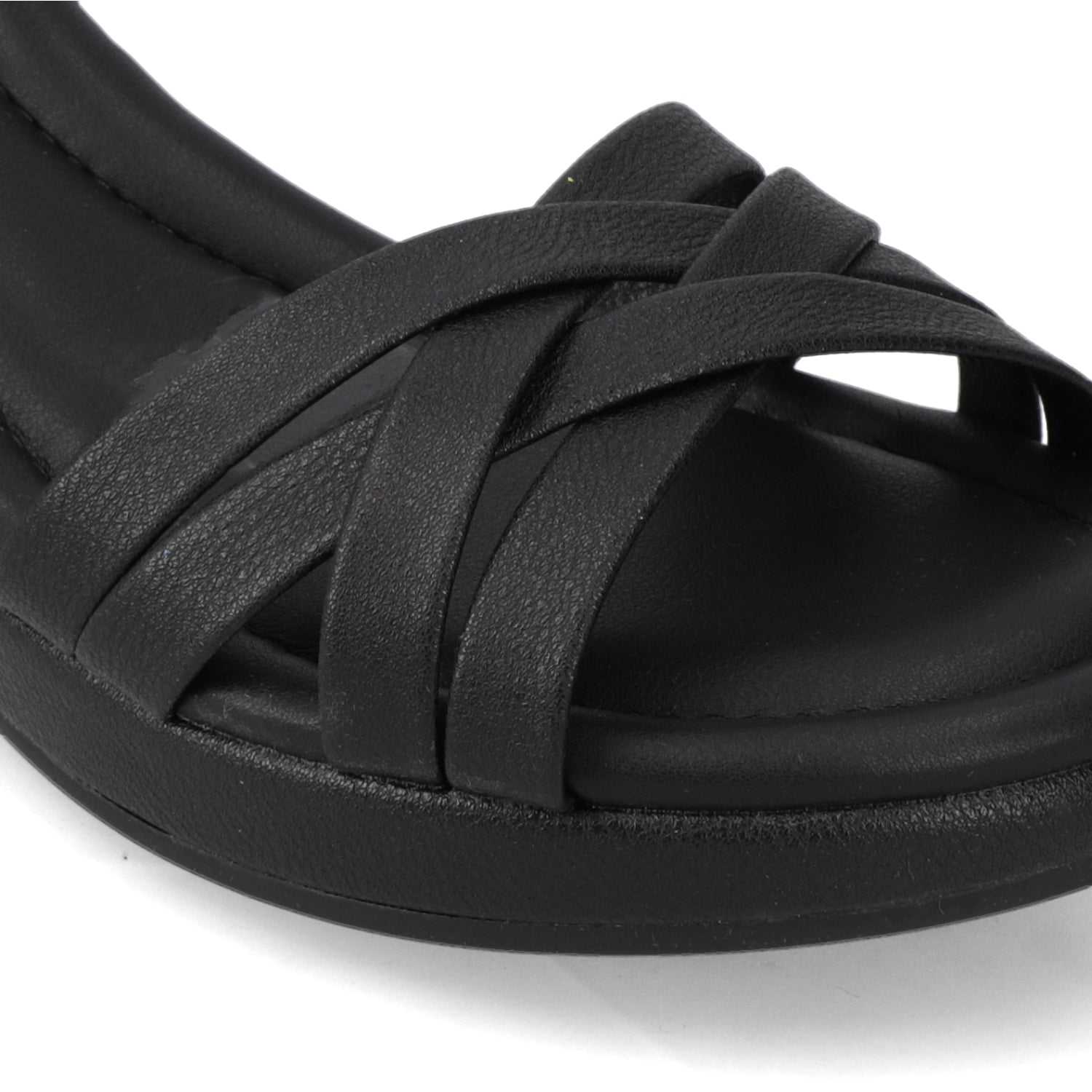 Sandalia Taco Cuña Negro Modare Ecocuero 35 / Negro