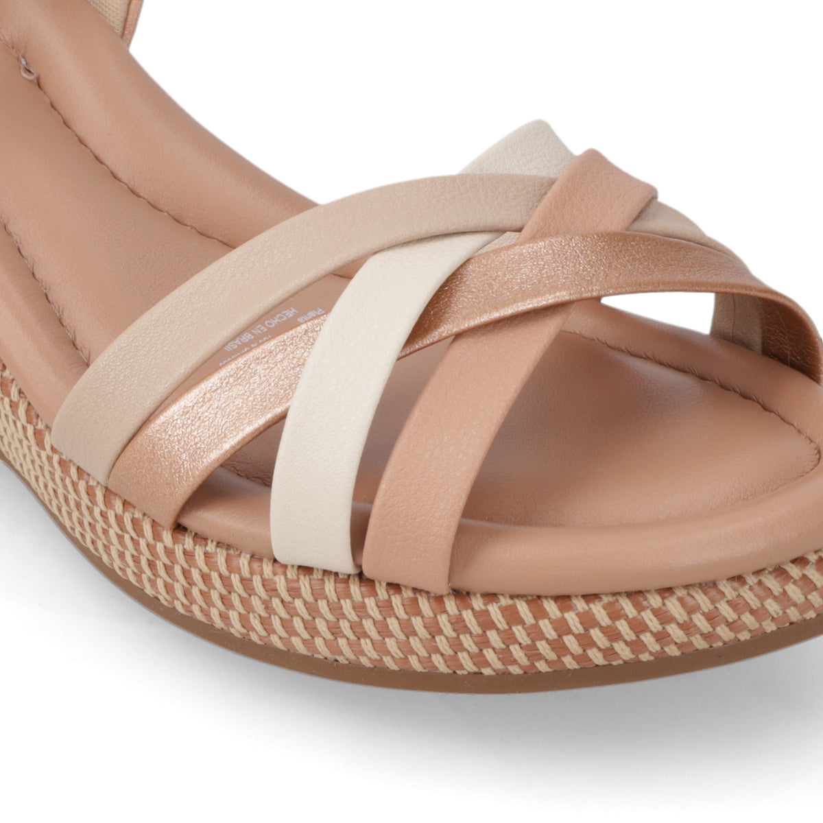 Sandalia Taco Cuña Nude Modare Ecocuero 35 / Nude