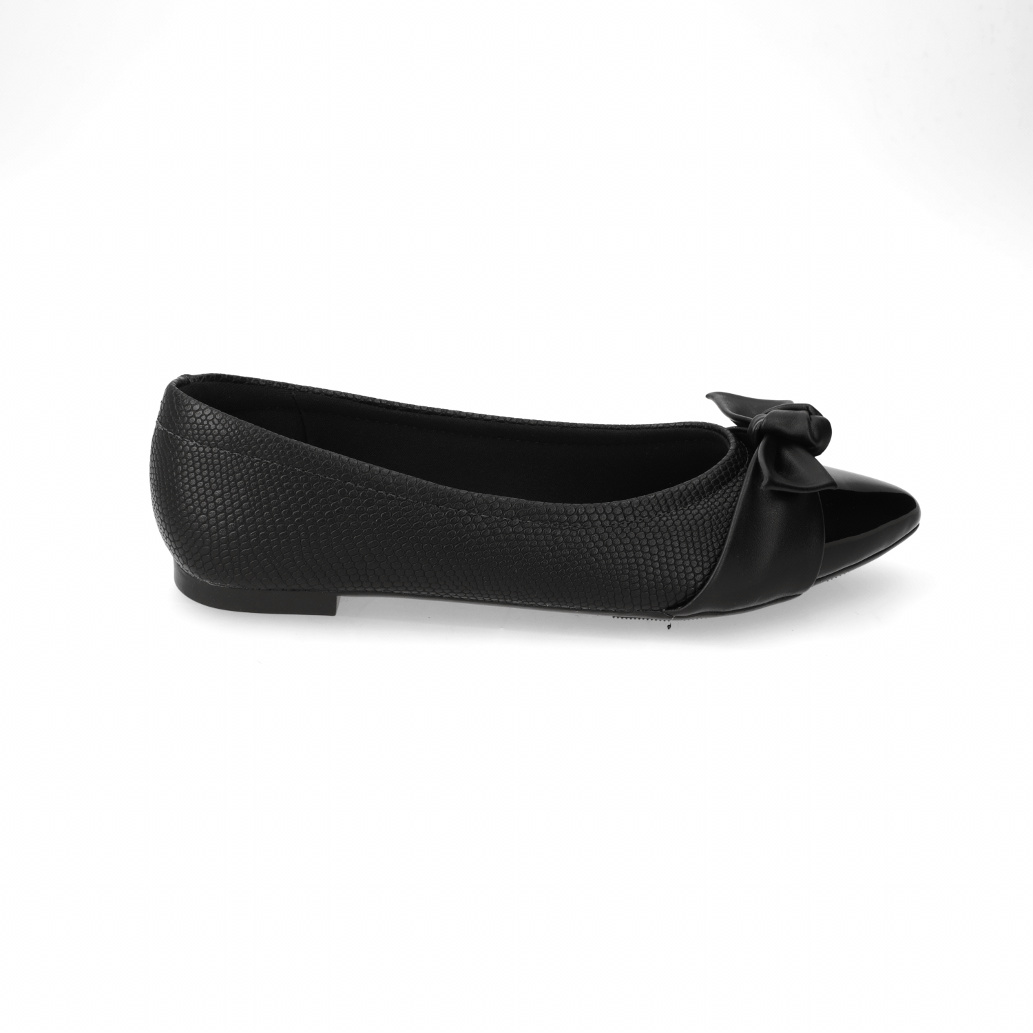 Ballerina Confort Eco Cuero Negro