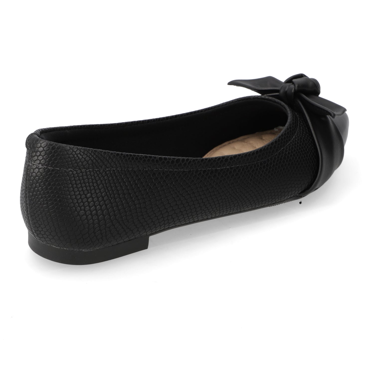 Ballerina Confort Eco Cuero Negro