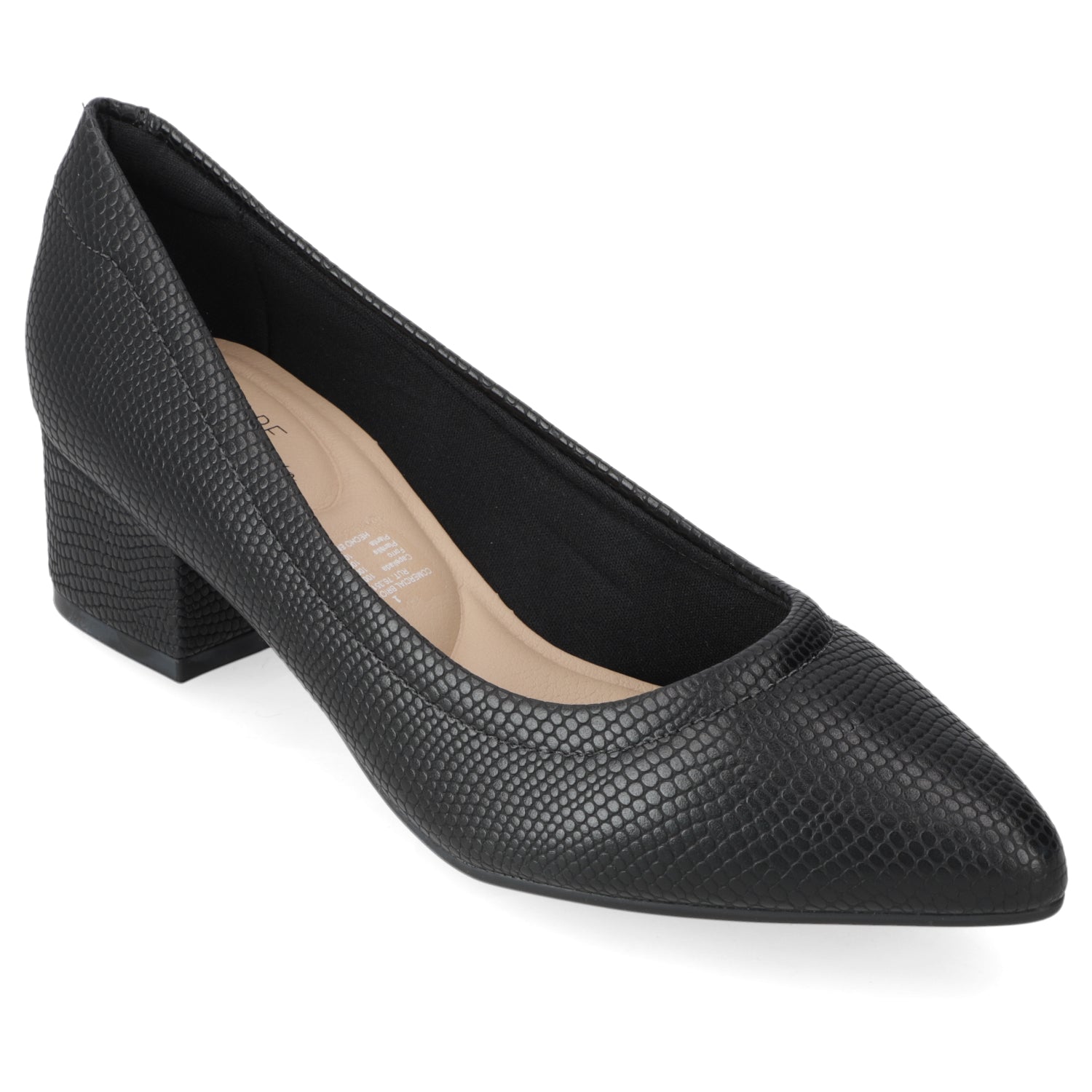 Taco Ancho 3 cm Negro Modare