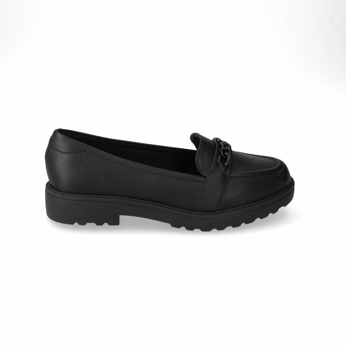 Mocasin Eco Cuero Negro