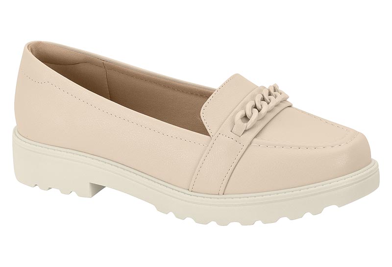 Zapato Confort Eco Cuero Crema 35 / Crema