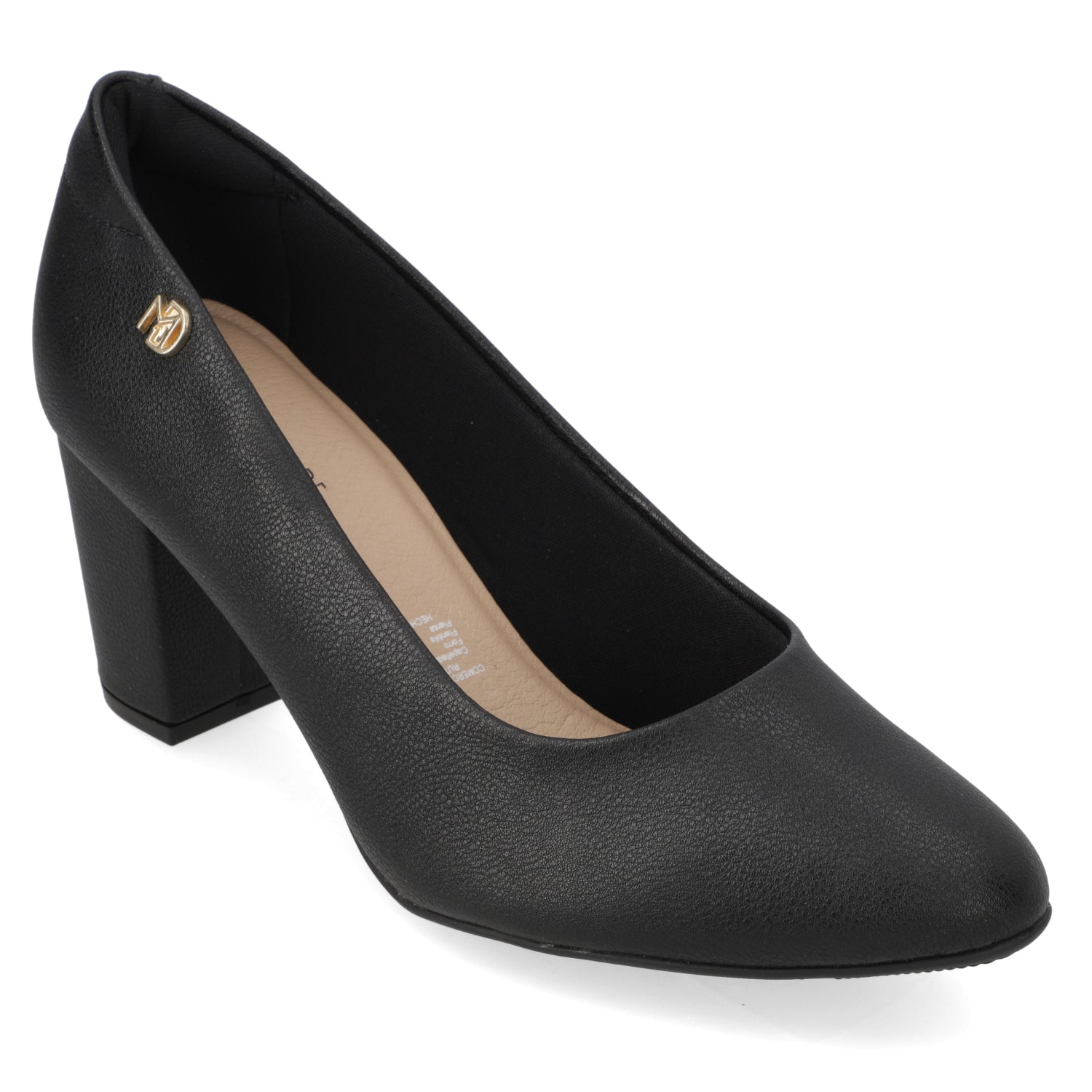 Taco Ancho 10 cm Negro Modare 35 / Negro