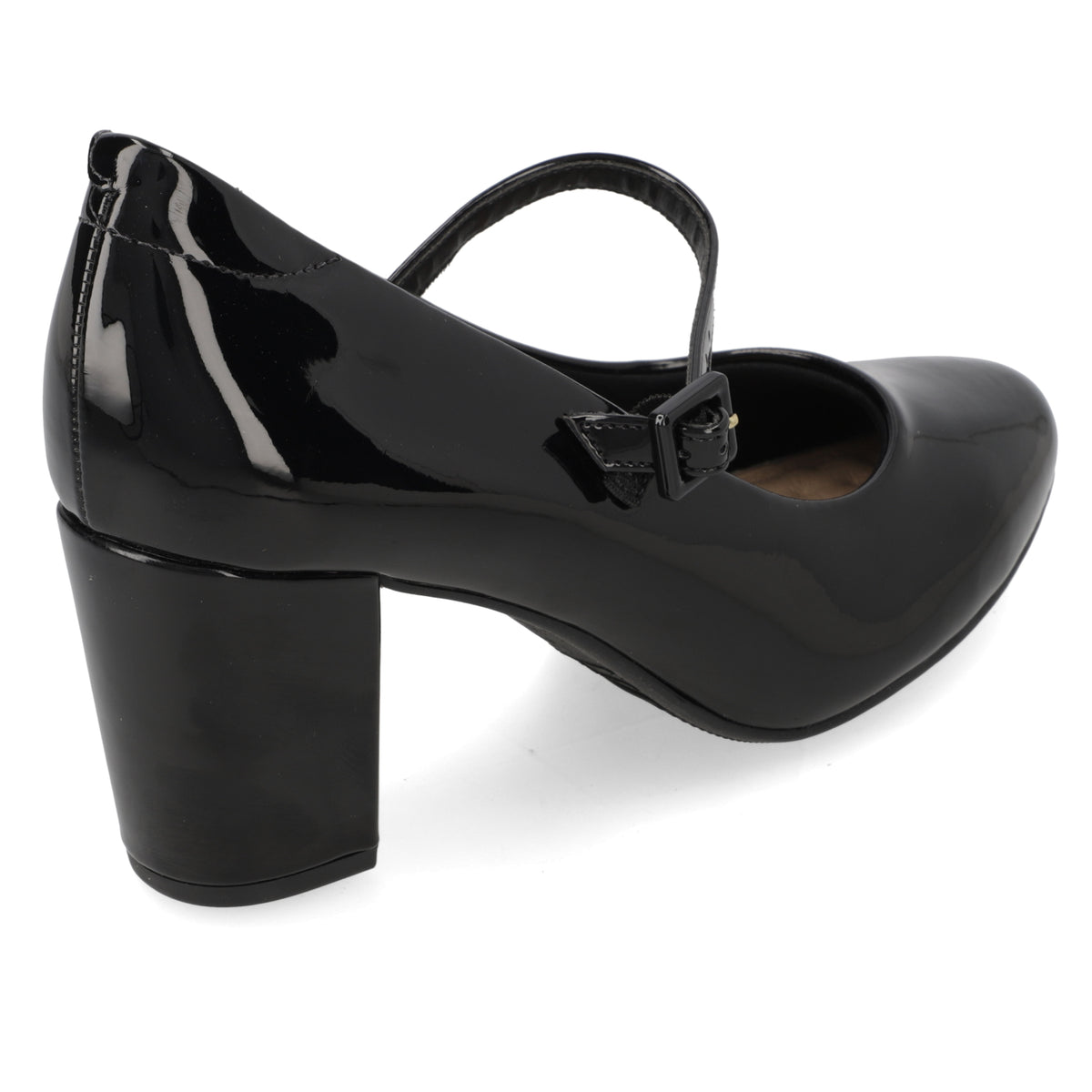 Taco Confort Efecto Charol Negro 35 / Negro