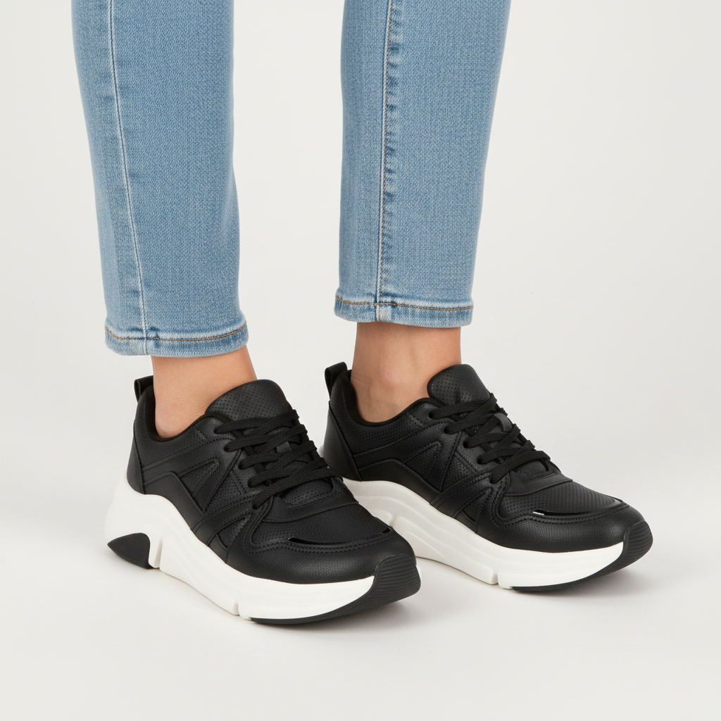 Zapatilla Negra Modare 35 / Negro