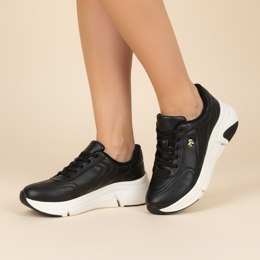 Zapatilla Negra Modare 34 / Negro