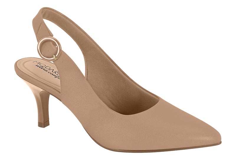 Stiletto Mujer Taco Medio Slingback Nude Modare