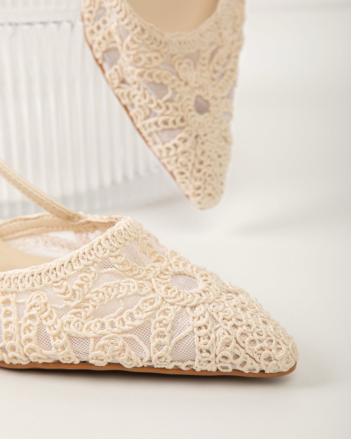 Stiletto de Novia Slingback Blanco OFF Vizzano