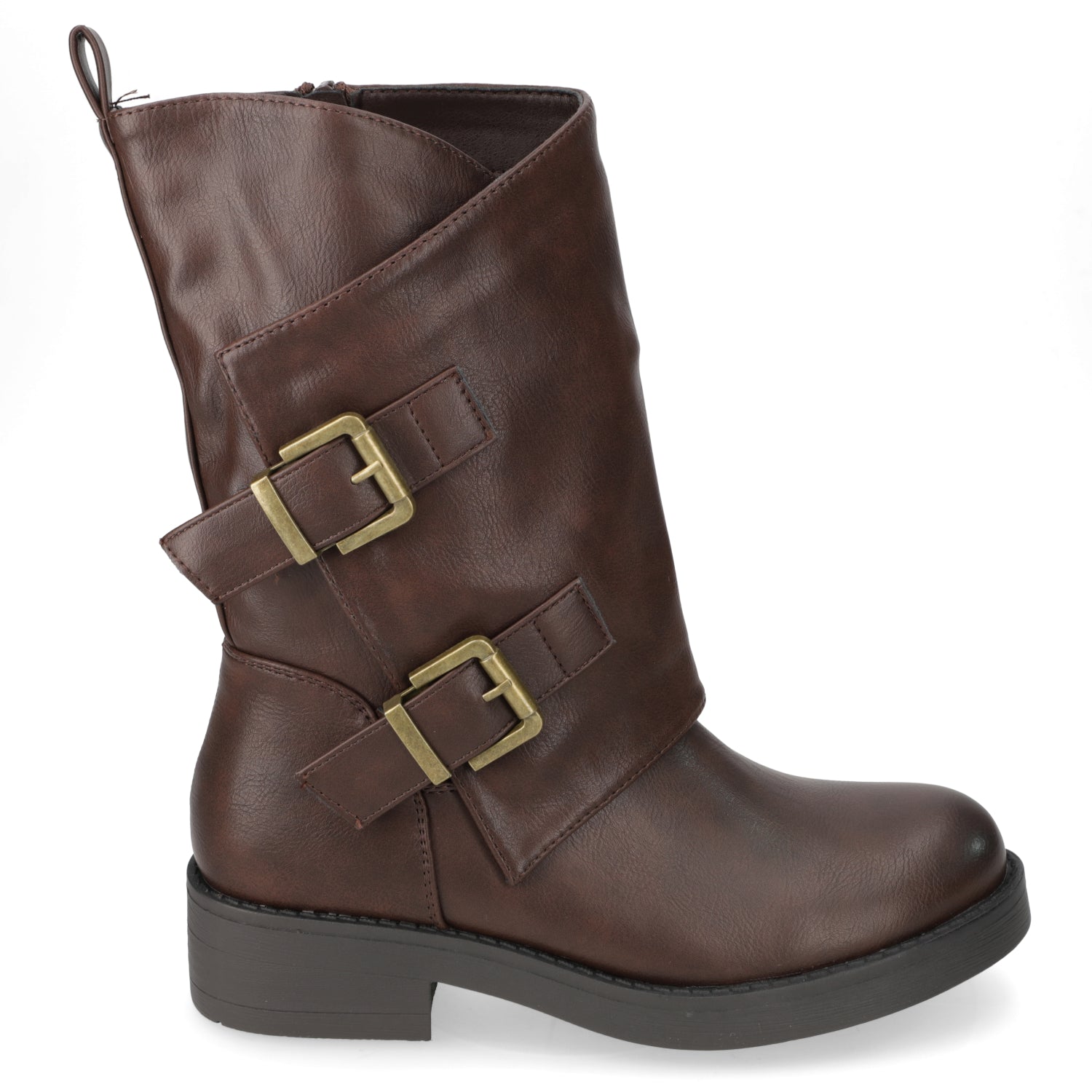 Bota Taco Ancho 3 cm Café Agua de Coco 35 / Café