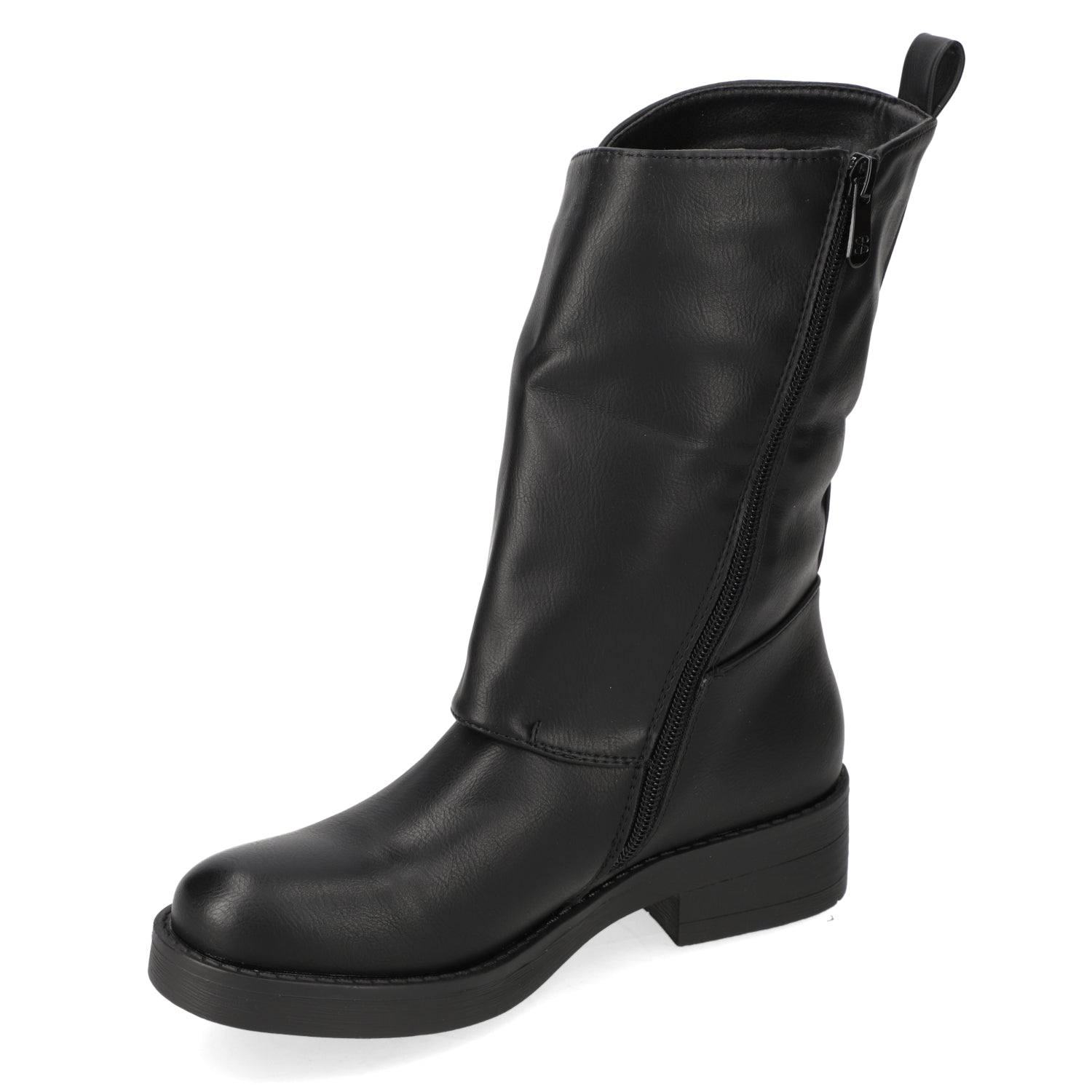 Bota Taco Ancho 3 cm Negro New Walk 35 / Negro